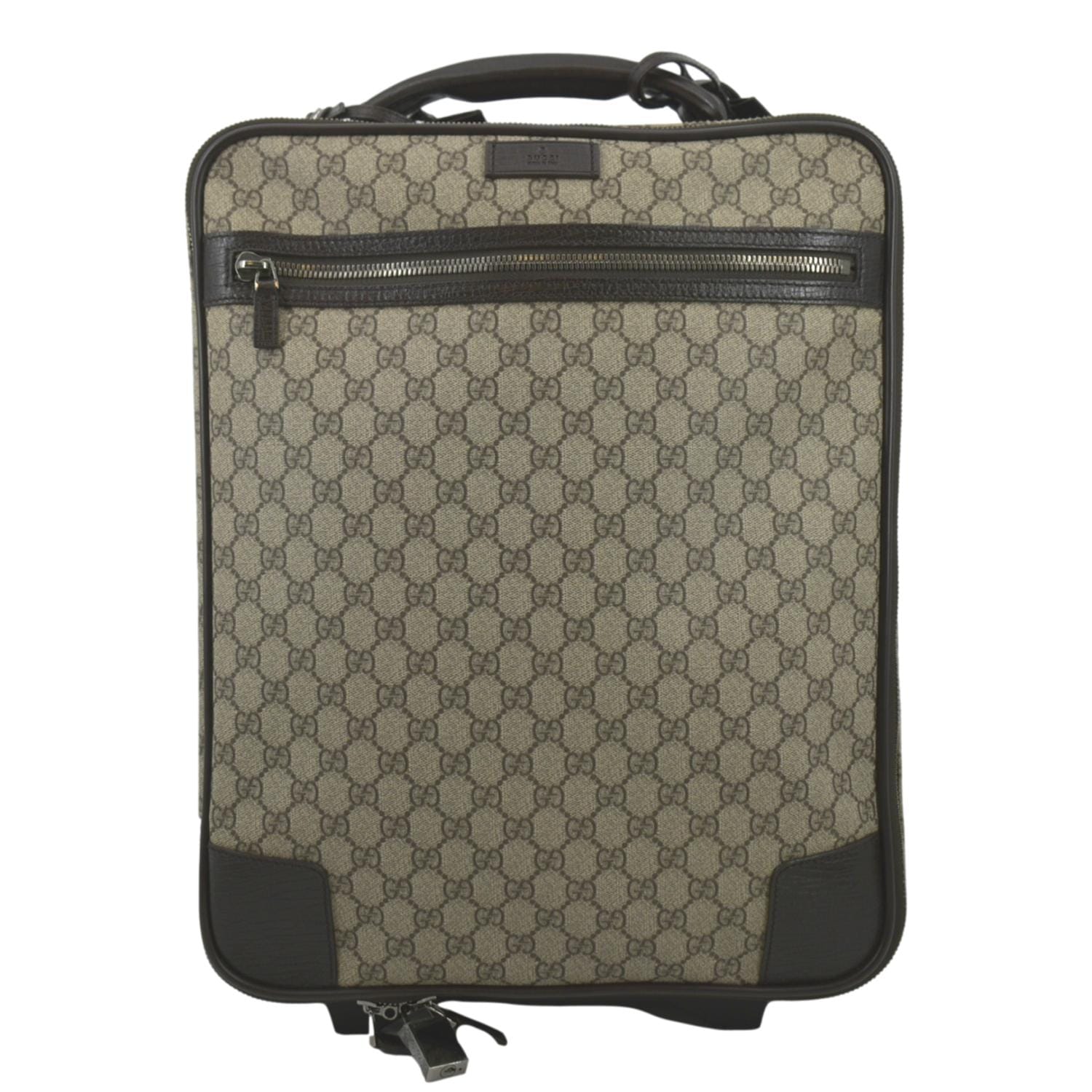 Gucci Supreme Suitcase Travel Bag Beige