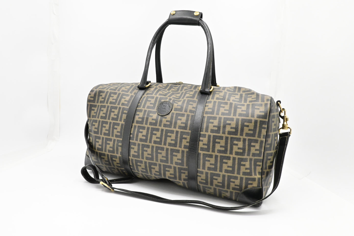 Fendi Duffel Bag In Zucca Coated Canvas Large Travel Bag