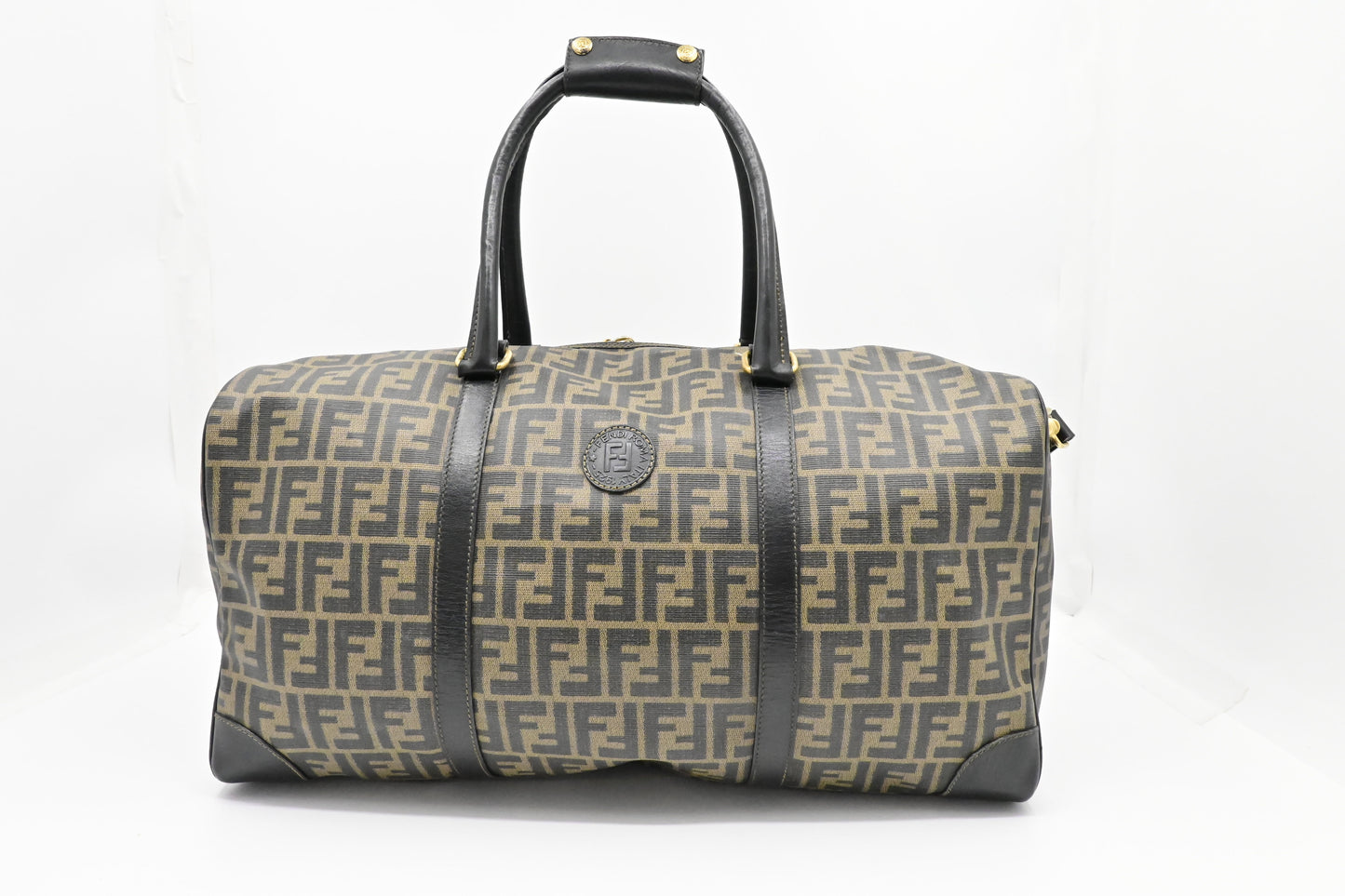 Fendi Duffel Bag In Zucca Coated Canvas Large Travel Bag