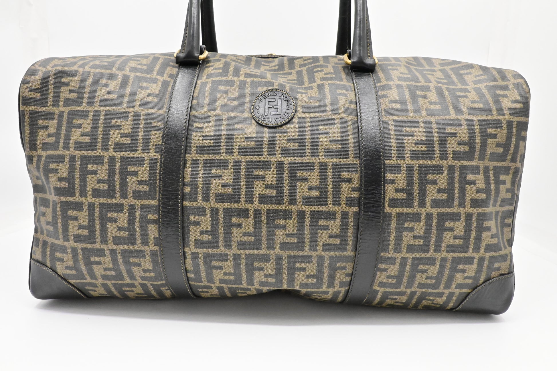 Fendi Duffel Bag In Zucca Coated Canvas Large Travel Bag