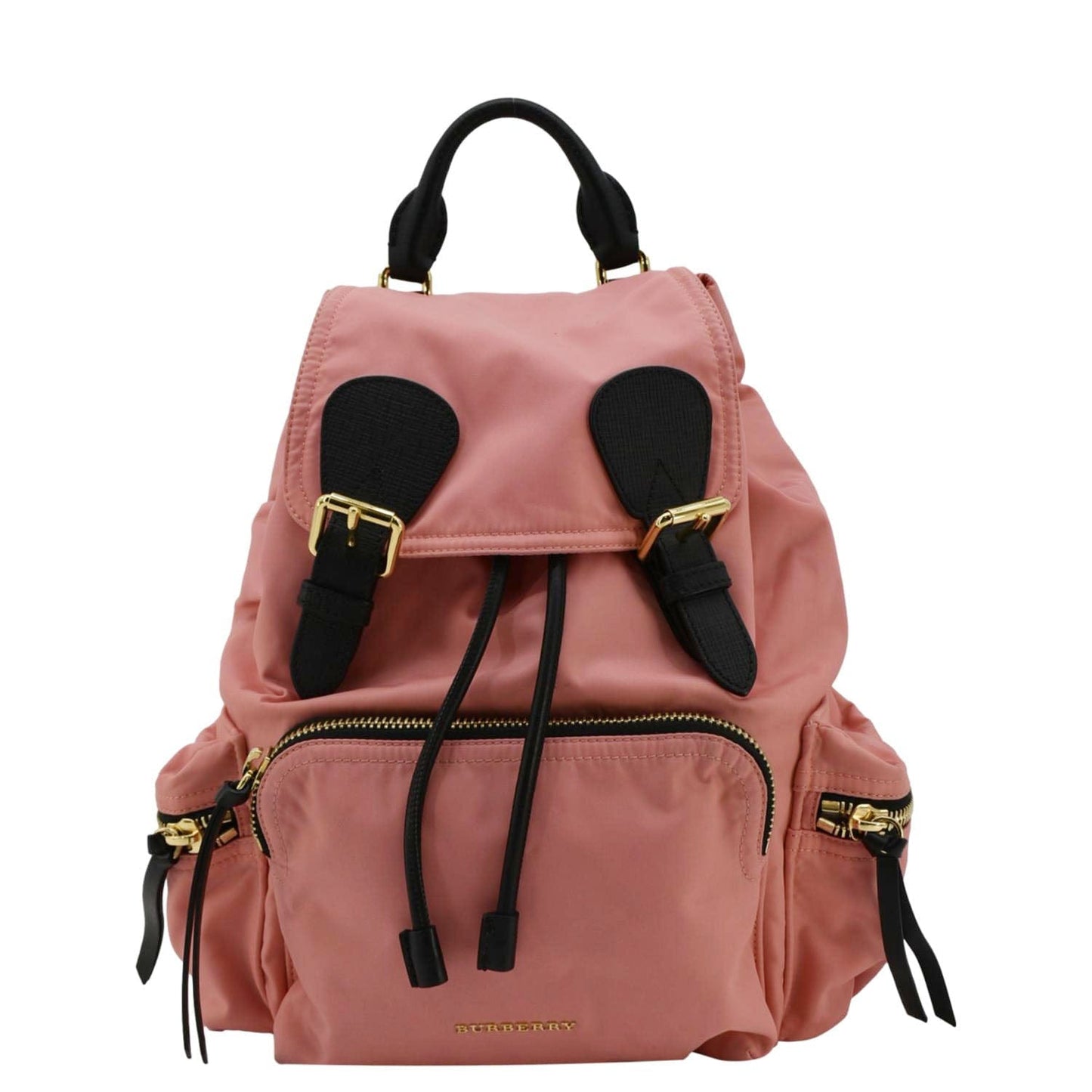 Burberry Luxury Technical Rucksack Backpack Bag Nylon Pink