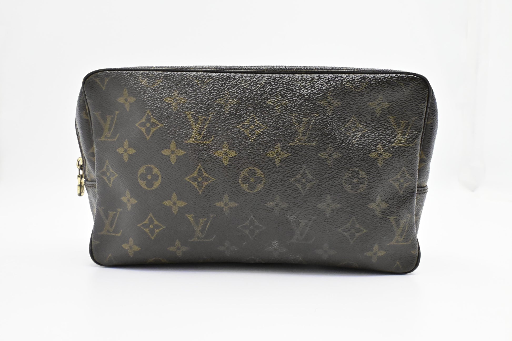Louis Vuitton Trousse 28 Monogram Canvas Handbag Canvas 6