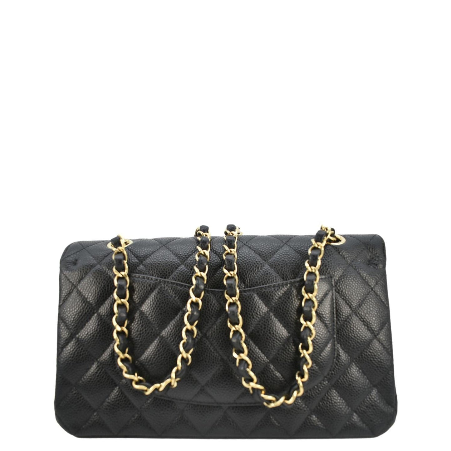 Chanel Classic Double Flap Quilted Leather Black Travel Bag Bag 1