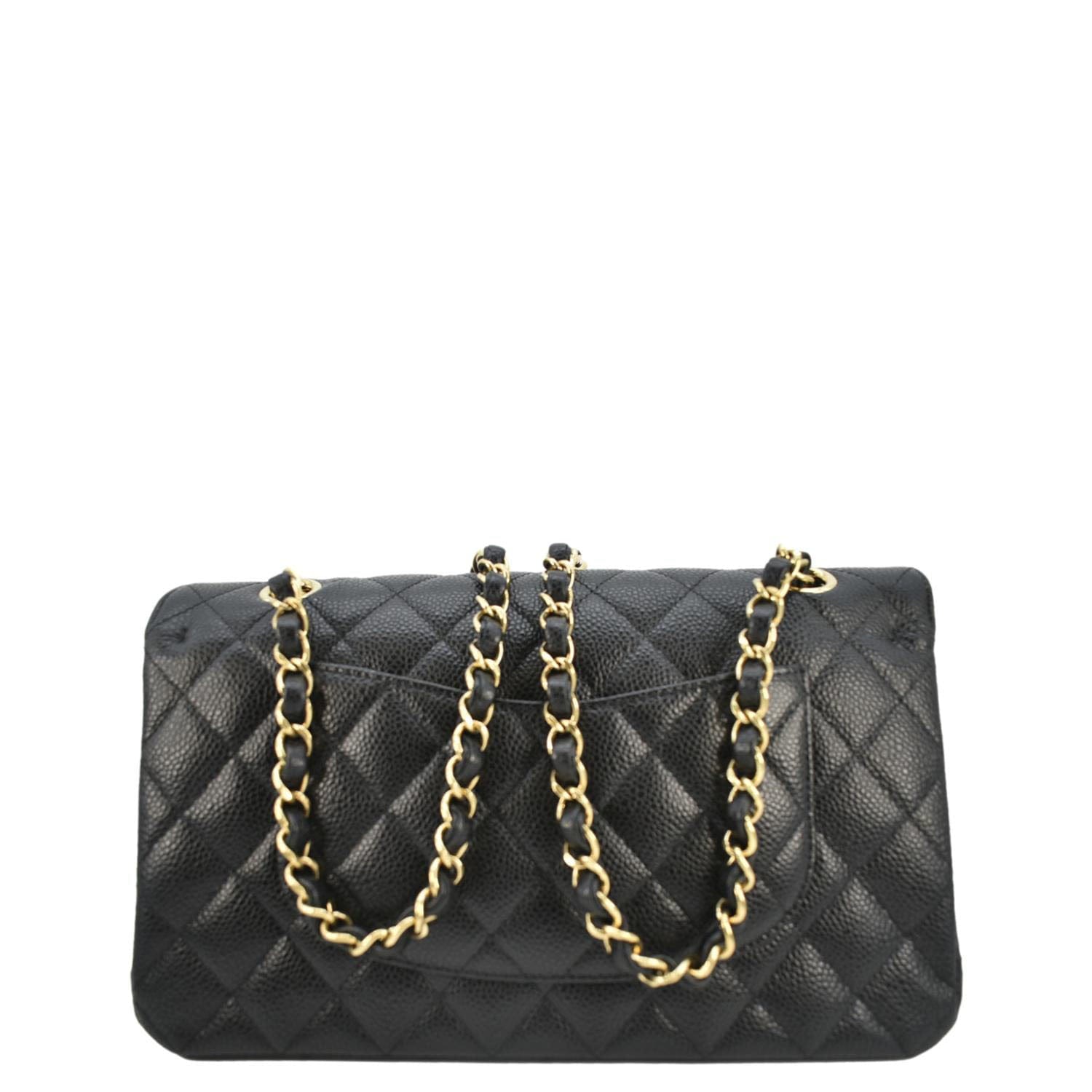 Chanel Classic Double Flap Quilted Leather Black Travel Bag Bag 1