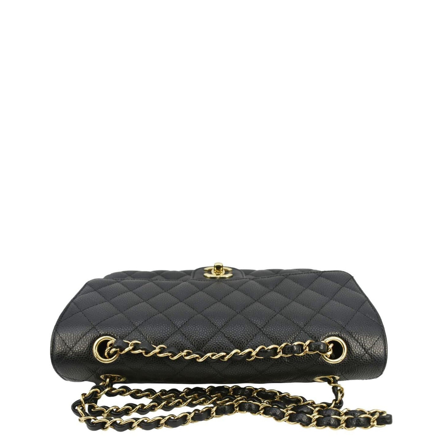 Chanel Classic Double Flap Quilted Leather Black Travel Bag Bag 1