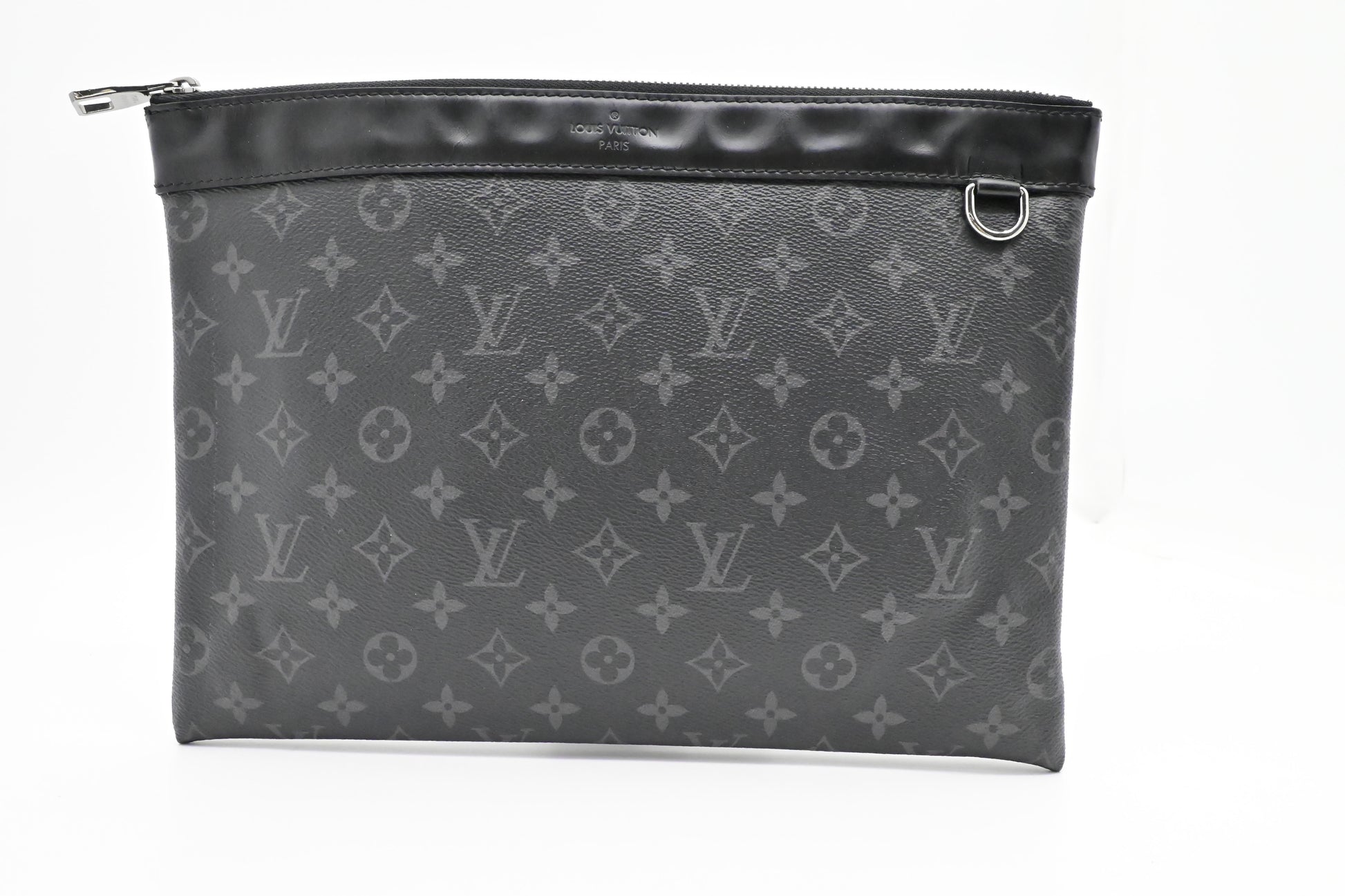 Louis Vuitton Pochette Discovery Eclipse Monogram Canvas Clutch Bag Eclipse Canvas