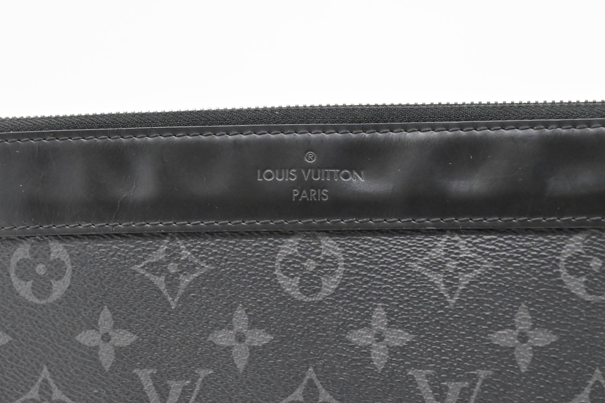 Louis Vuitton Pochette Discovery Eclipse Monogram Canvas Clutch Bag Eclipse Canvas