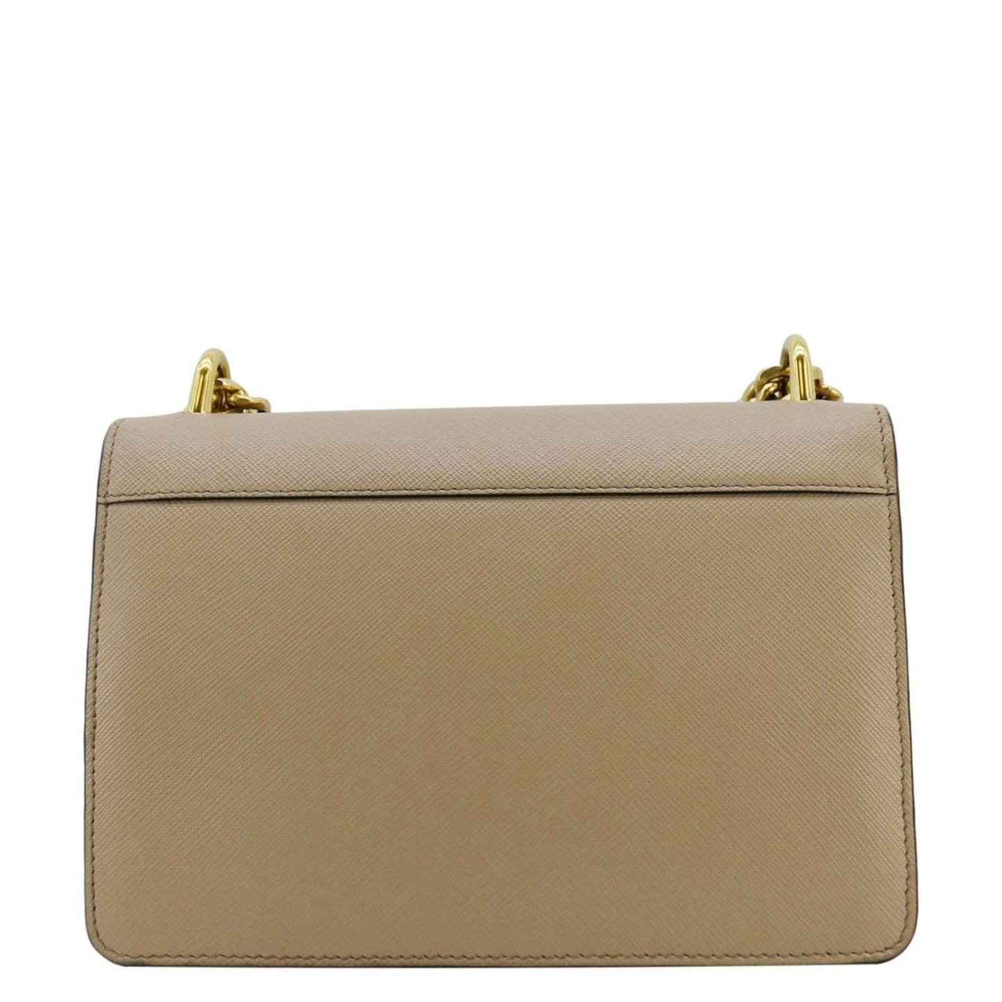 Prada Soft Crossbody Bag Leather Saffiano Beige