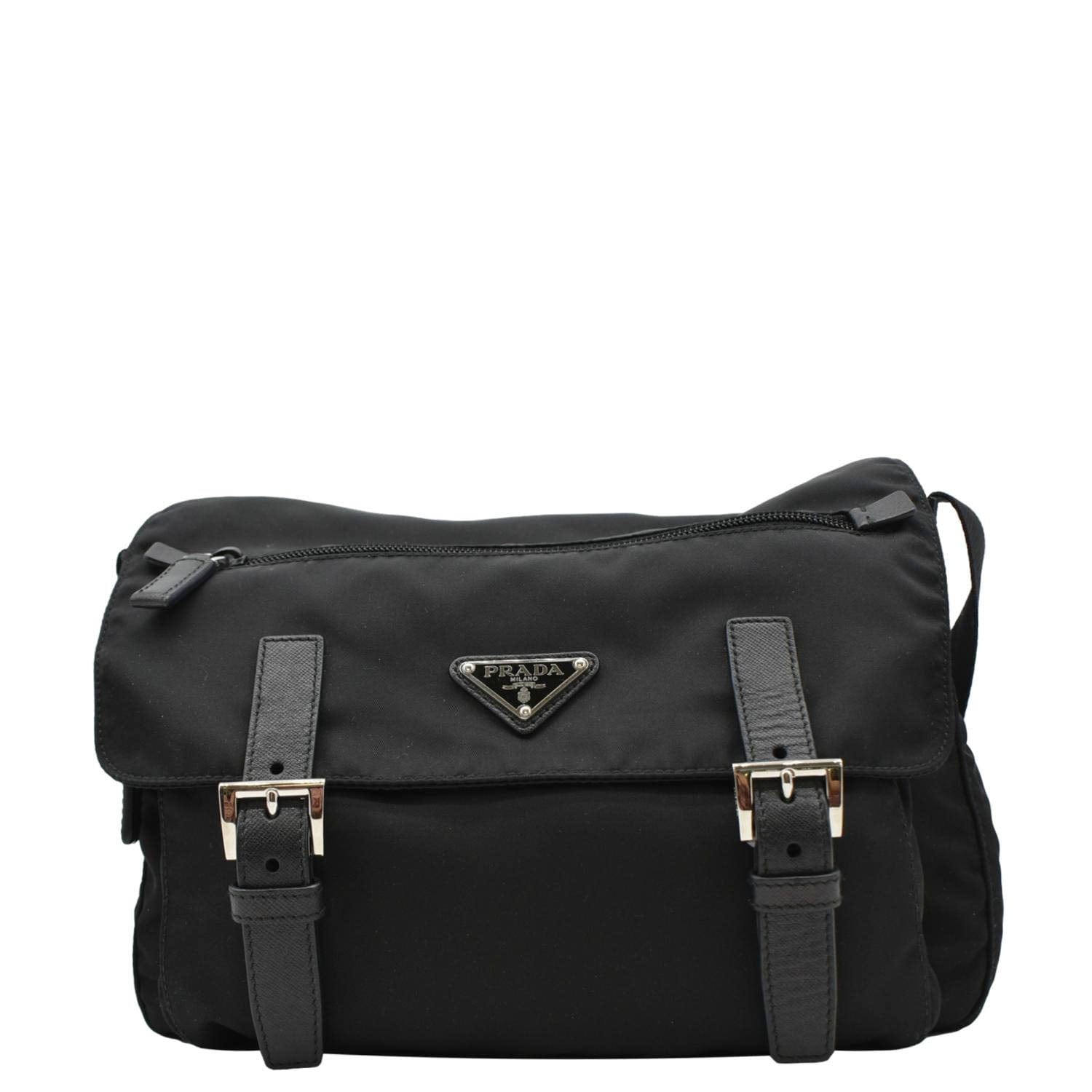 Vela Re Edition Messenger Bag Nylon Black Travel Bag