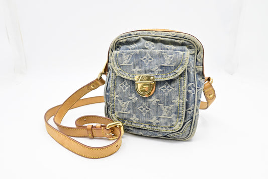 Louis Vuitton Camera Denim Monogram Crossbody Bag
