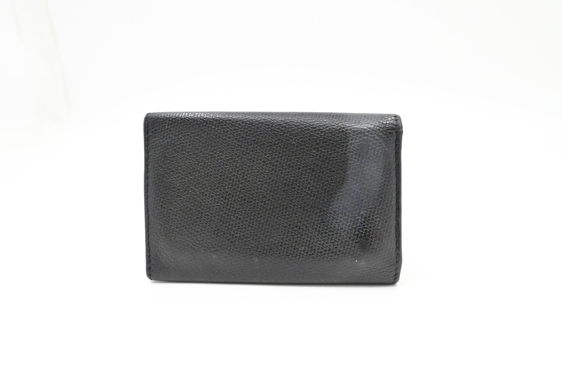 Chanel Black Leather Wallet Case