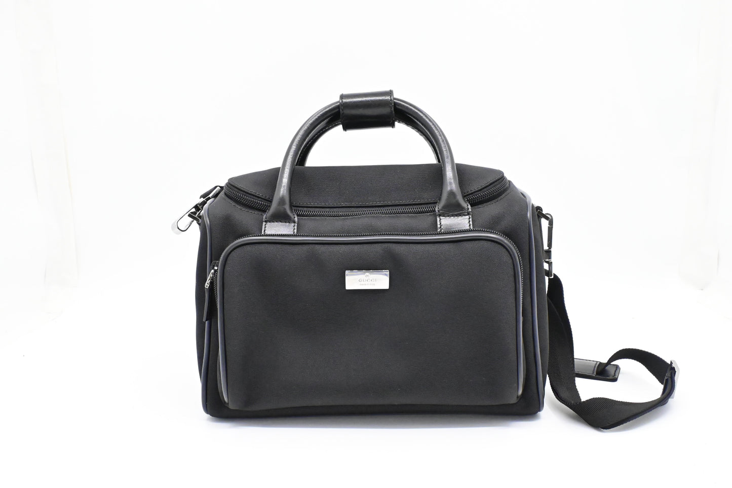 Gucci Cosmetic Canvas Black Shoulder Bag