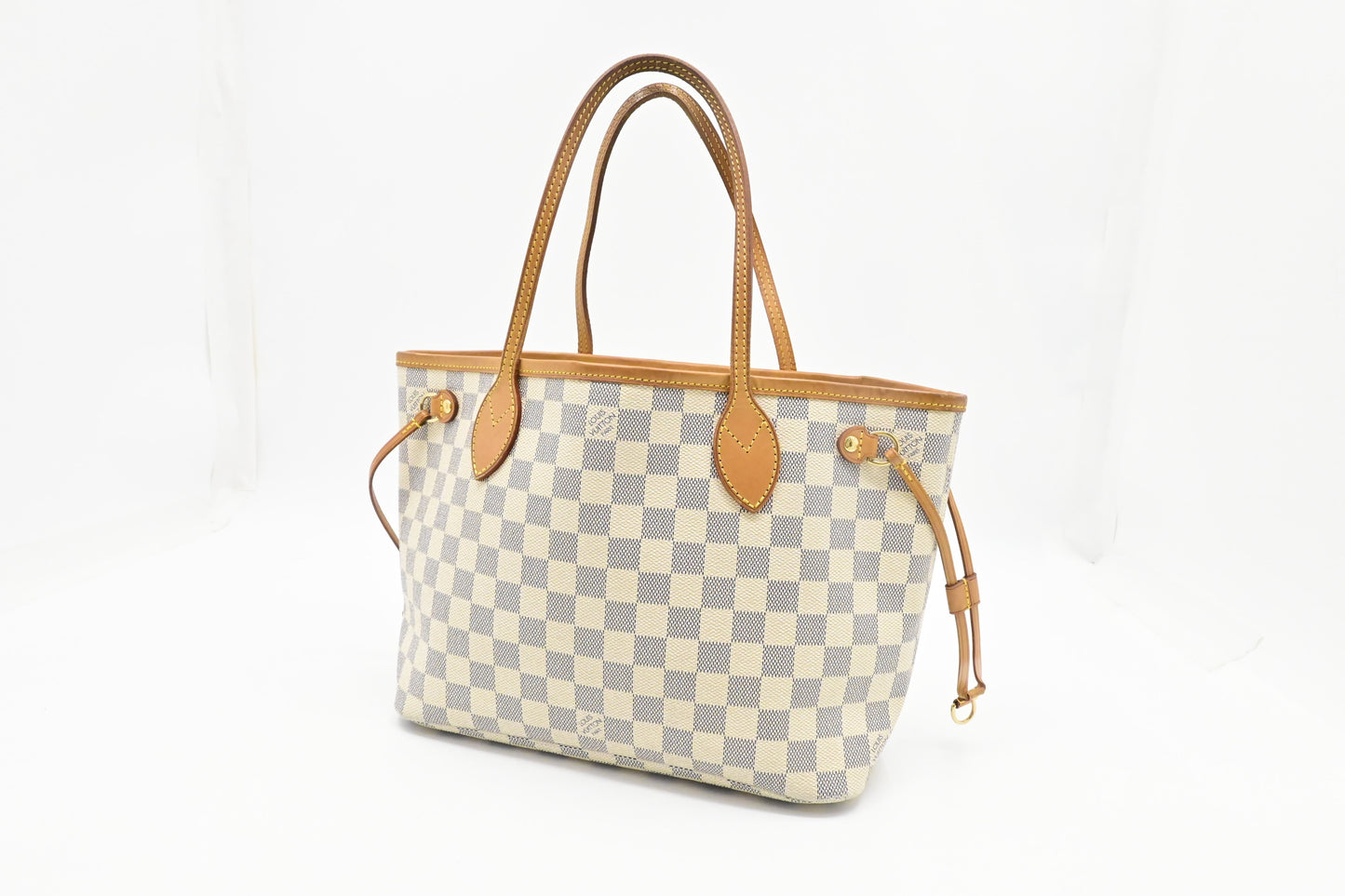 Louis Vuitton Neverfull PM Azur Damier Canvas Tote Bag Canvas 4