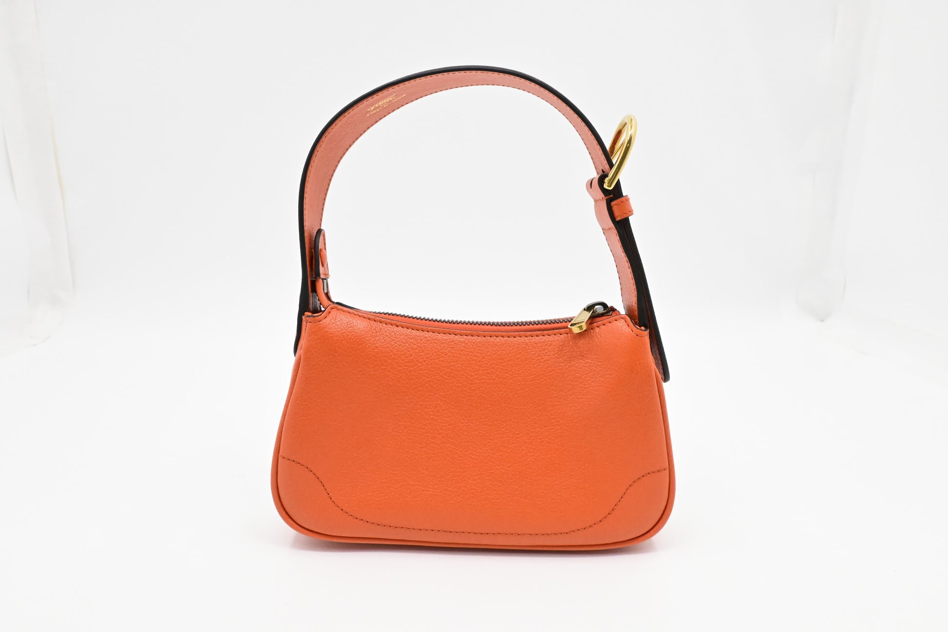 Gucci Aphrodite Leather Orange Shoulder Bag