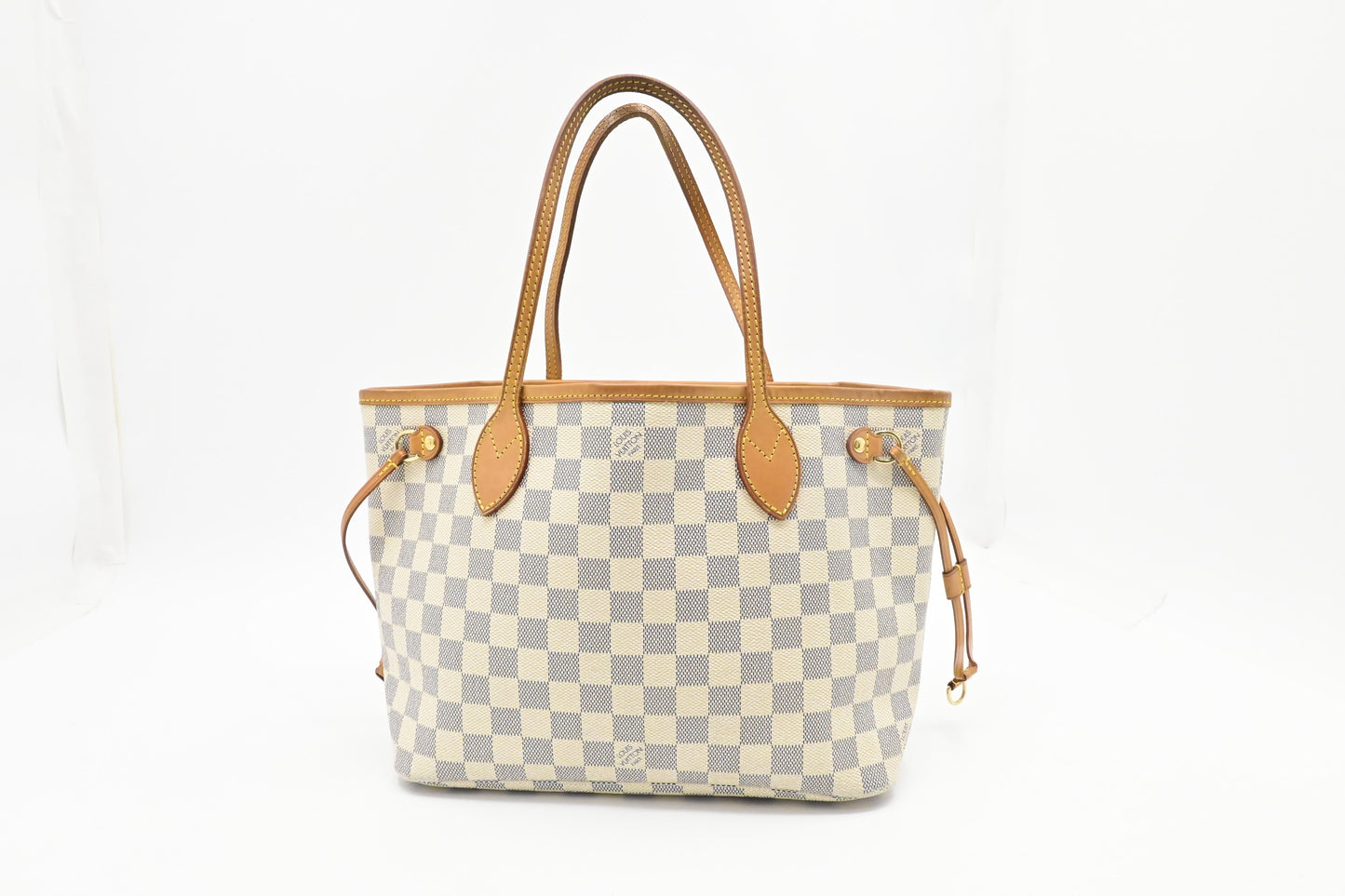 Louis Vuitton Neverfull PM Azur Damier Canvas Tote Bag Canvas 4