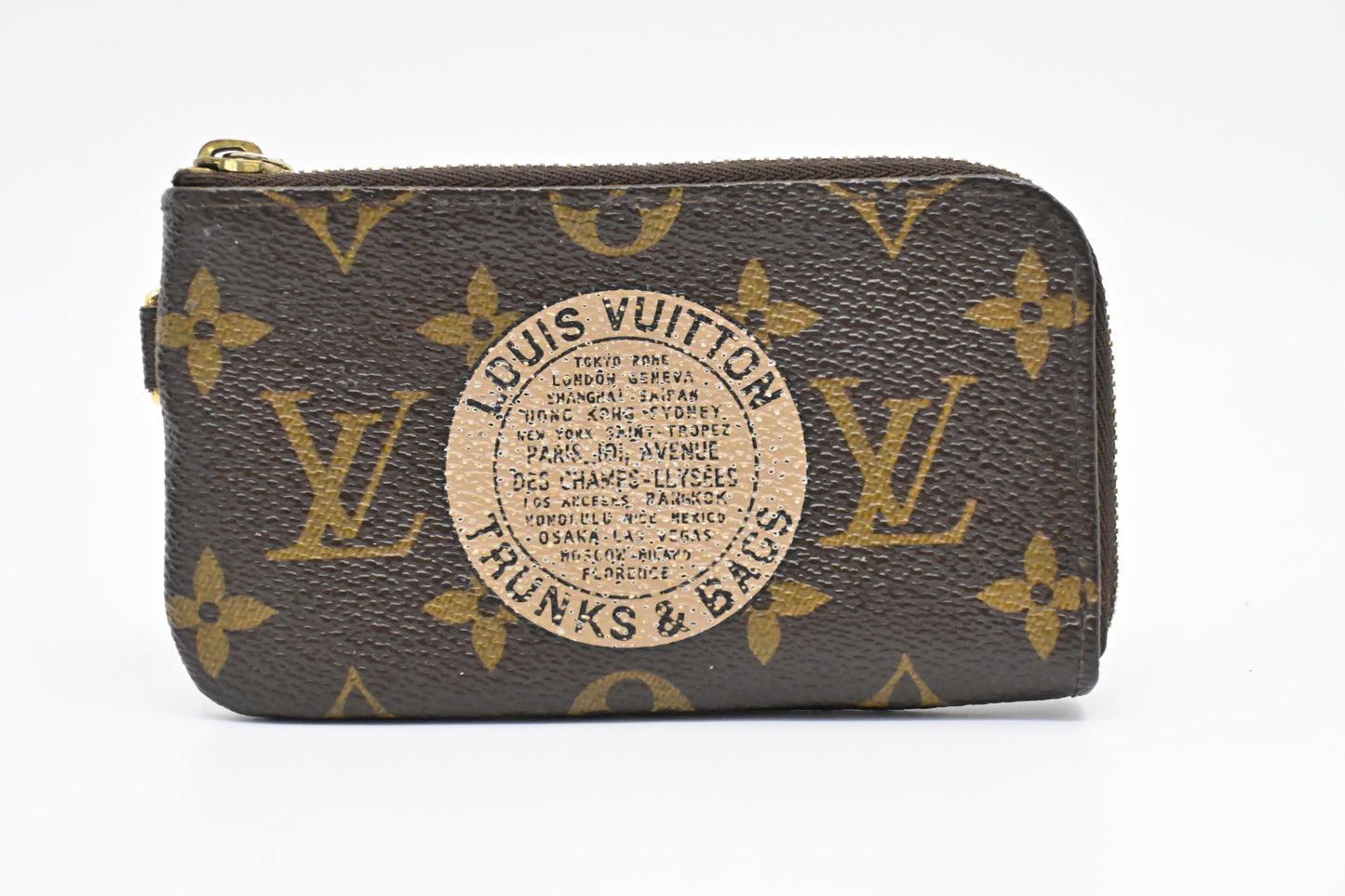 Louis Vuitton Trunks Pochette Cles Monogram Canvas Wallet Case