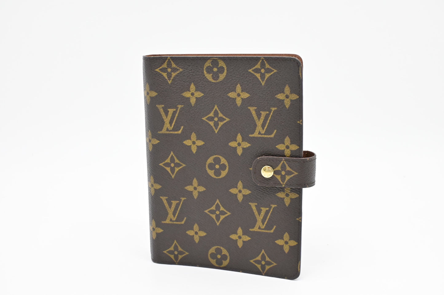 Louis Vuitton Agenda MM Monogram Canvas Handbag Canvas 6