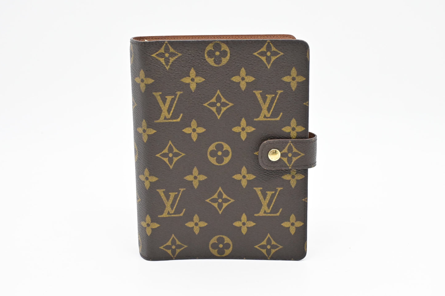 Louis Vuitton Agenda MM Monogram Canvas Handbag Canvas 6