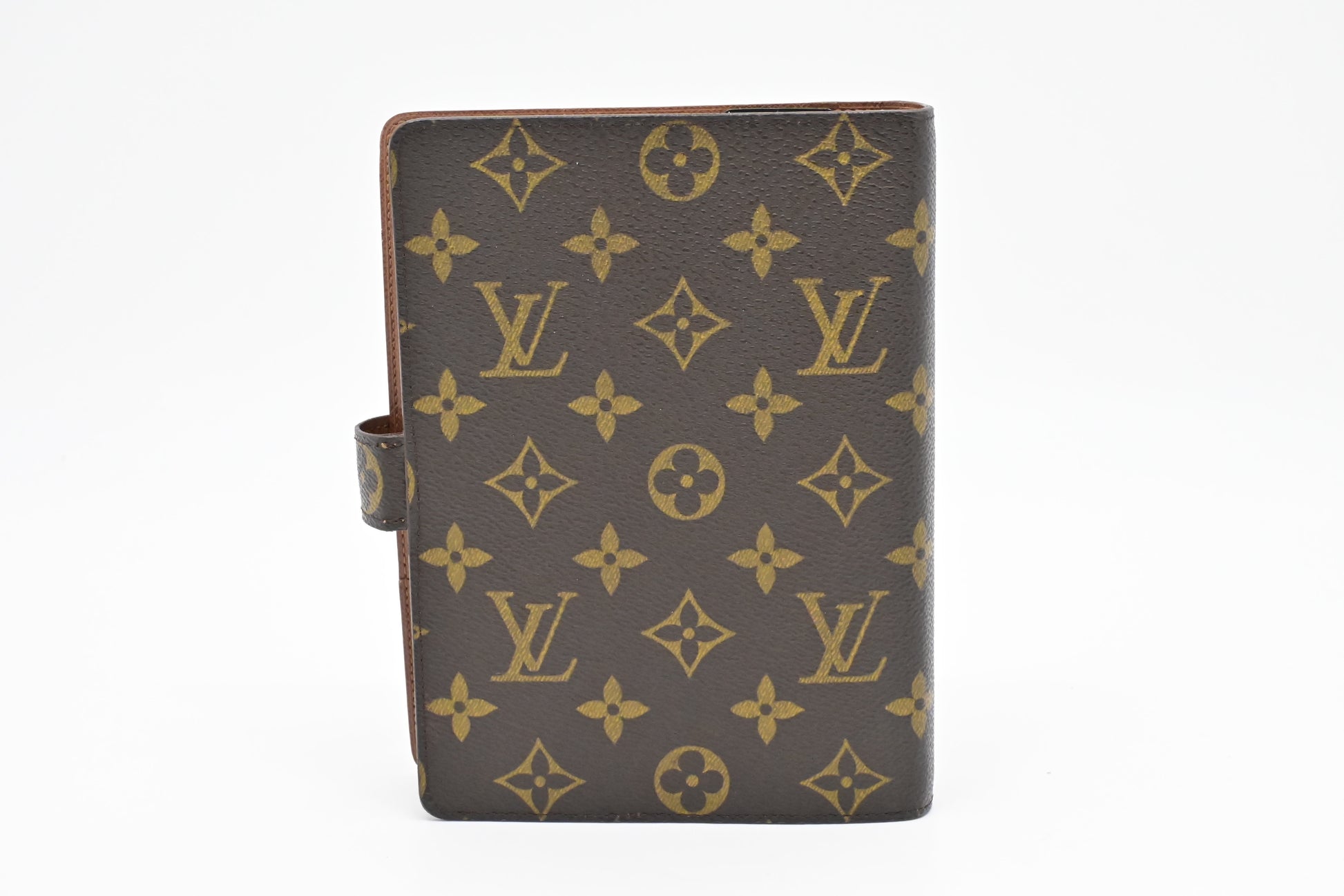 Louis Vuitton Agenda MM Monogram Canvas Handbag Canvas 6