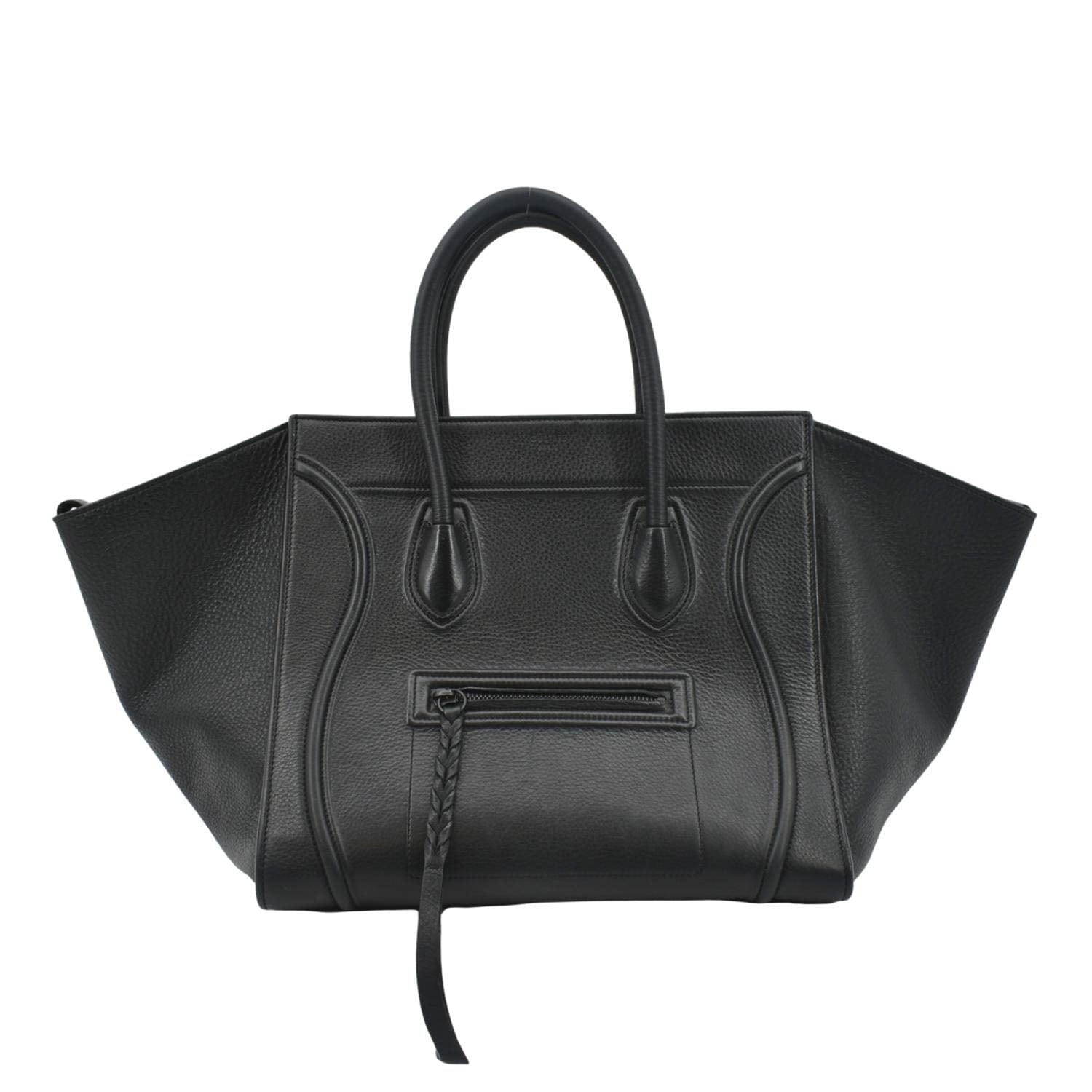 Luggage Phantom Tote Bag Leather Black