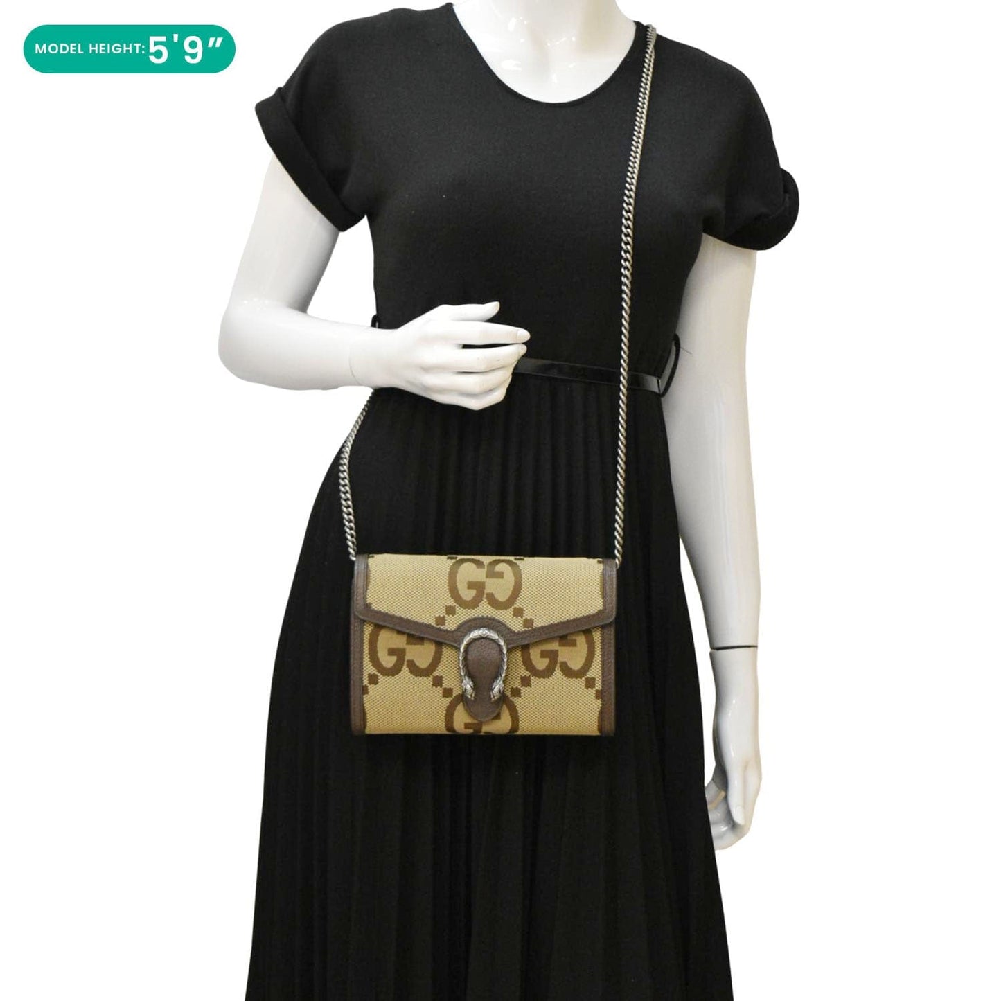 Gucci Dionysus Crossbody Bag Canvas Beige