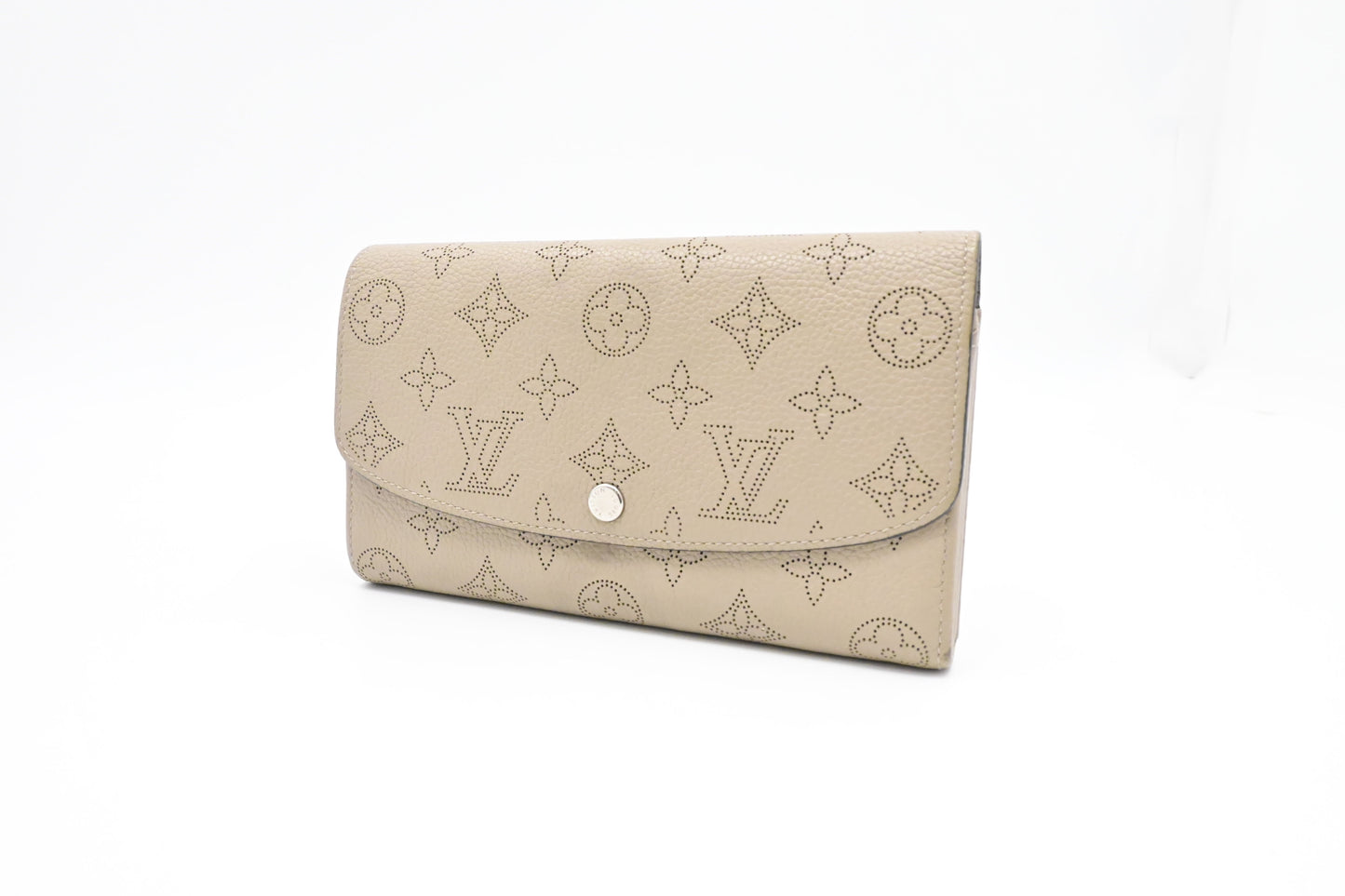 Louis Vuitton Iris Galet Mahina Leather Wallet Case