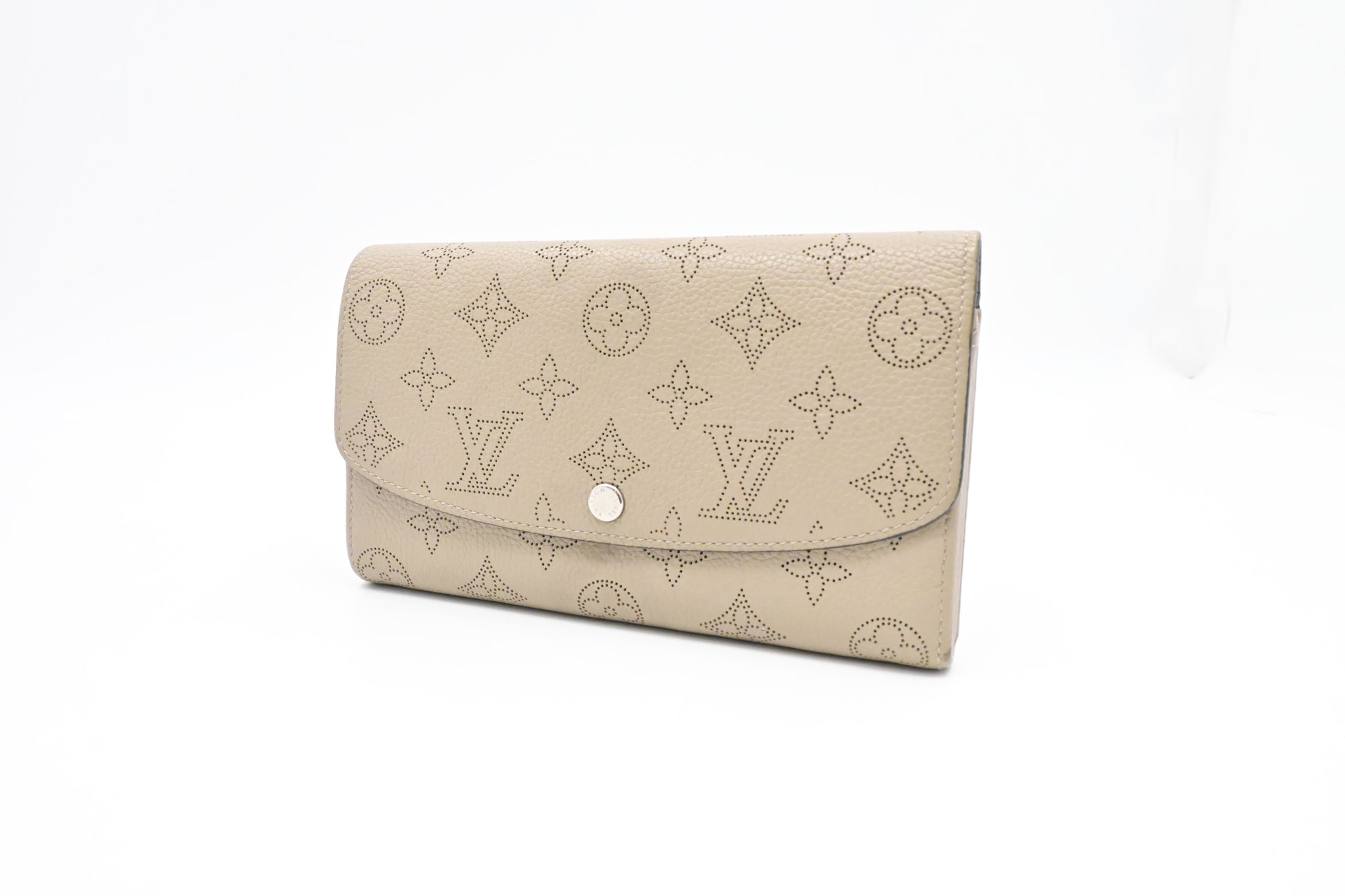 Louis Vuitton Iris Galet Mahina Leather Wallet Case