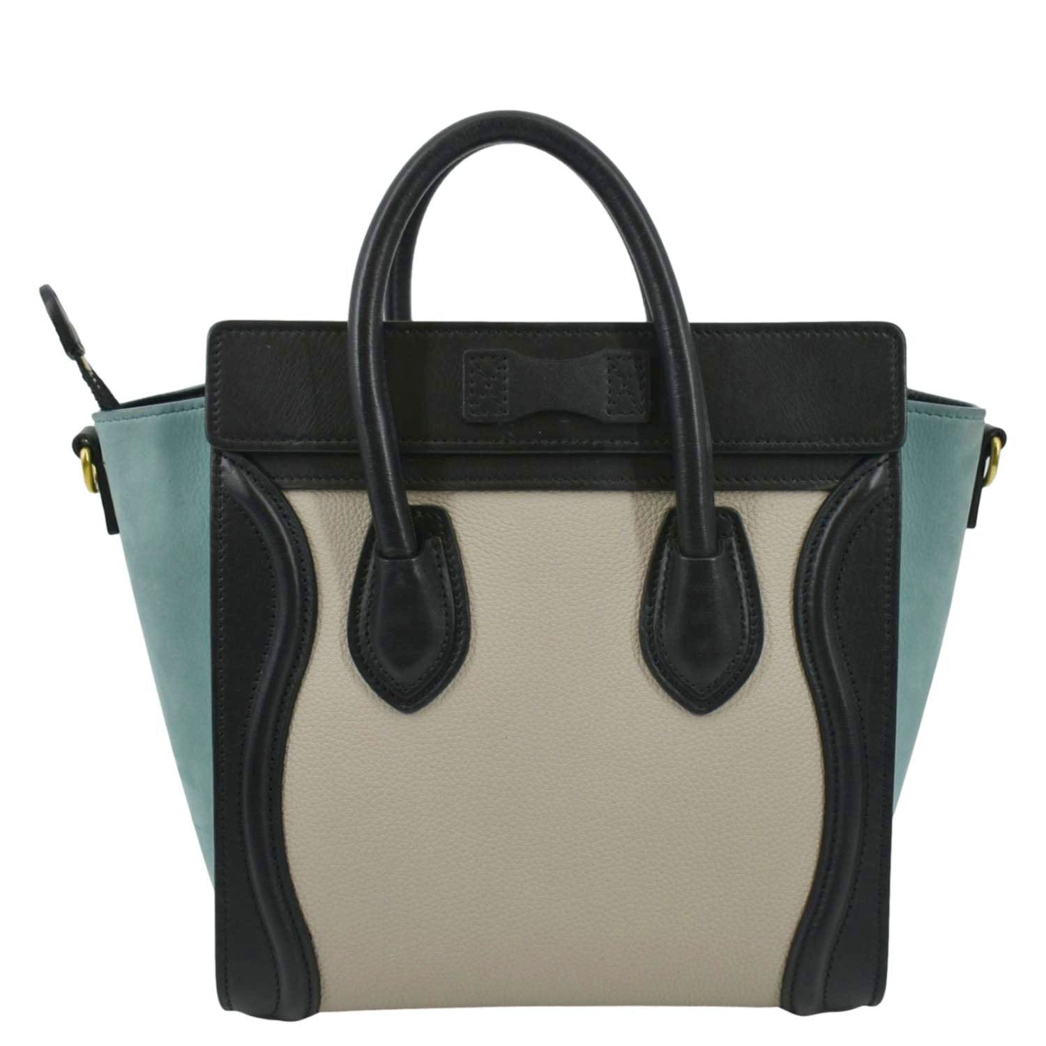 Luggage Calfskin And Crossbody Bag Tricolor Leather Suede