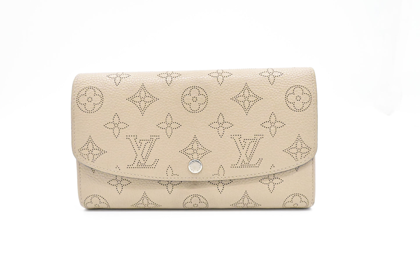 Louis Vuitton Iris Galet Mahina Leather Wallet Case