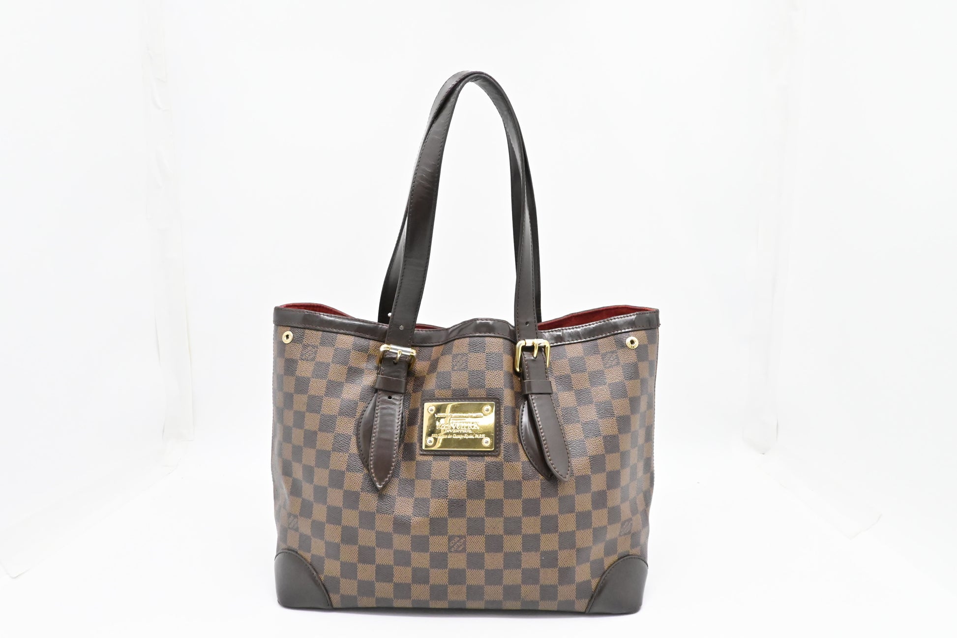 Louis Vuitton Hampstead MM Ebene Damier Canvas Handbag Canvas 1