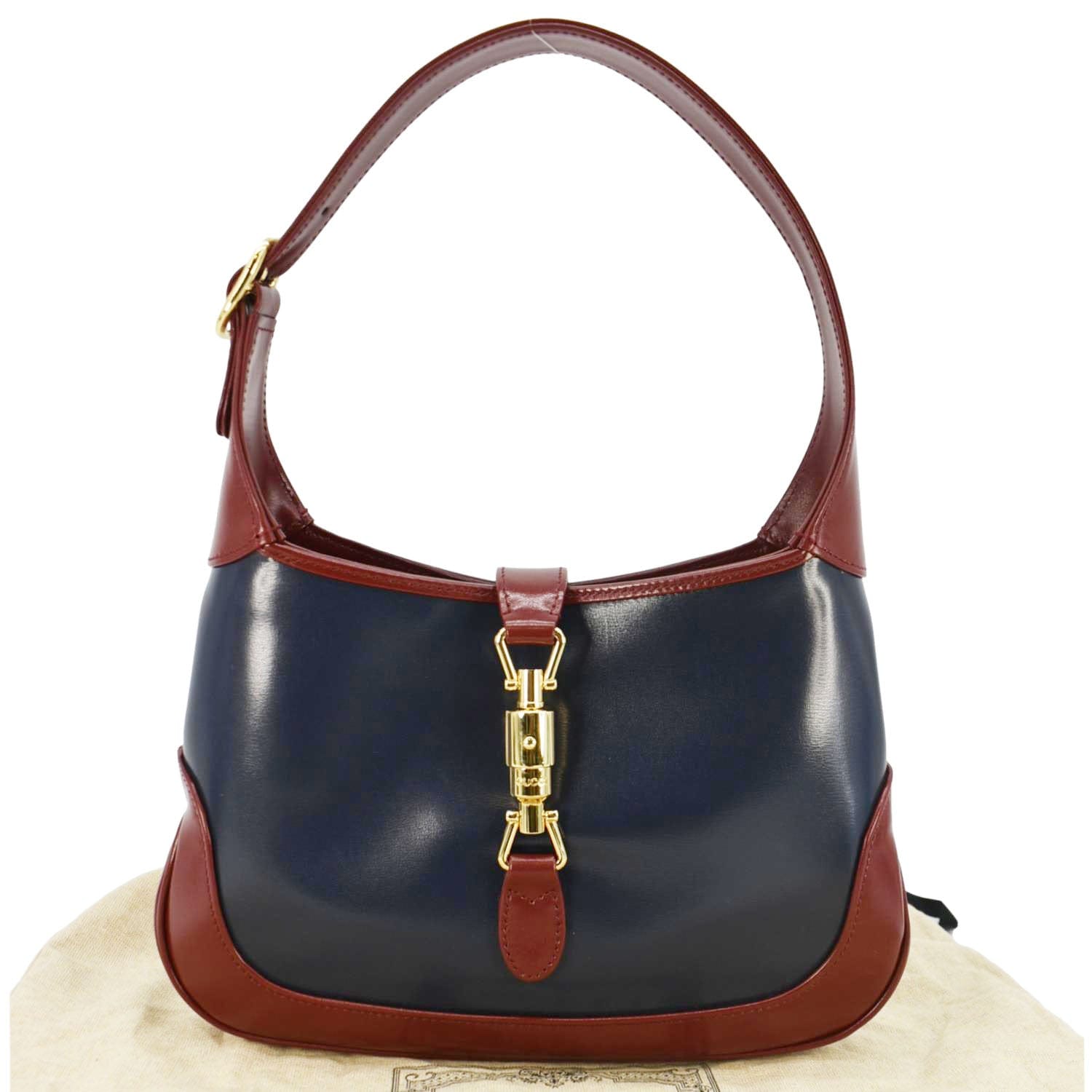 Gucci Jackie Shoulder Bag Leather Blue Bag 636706