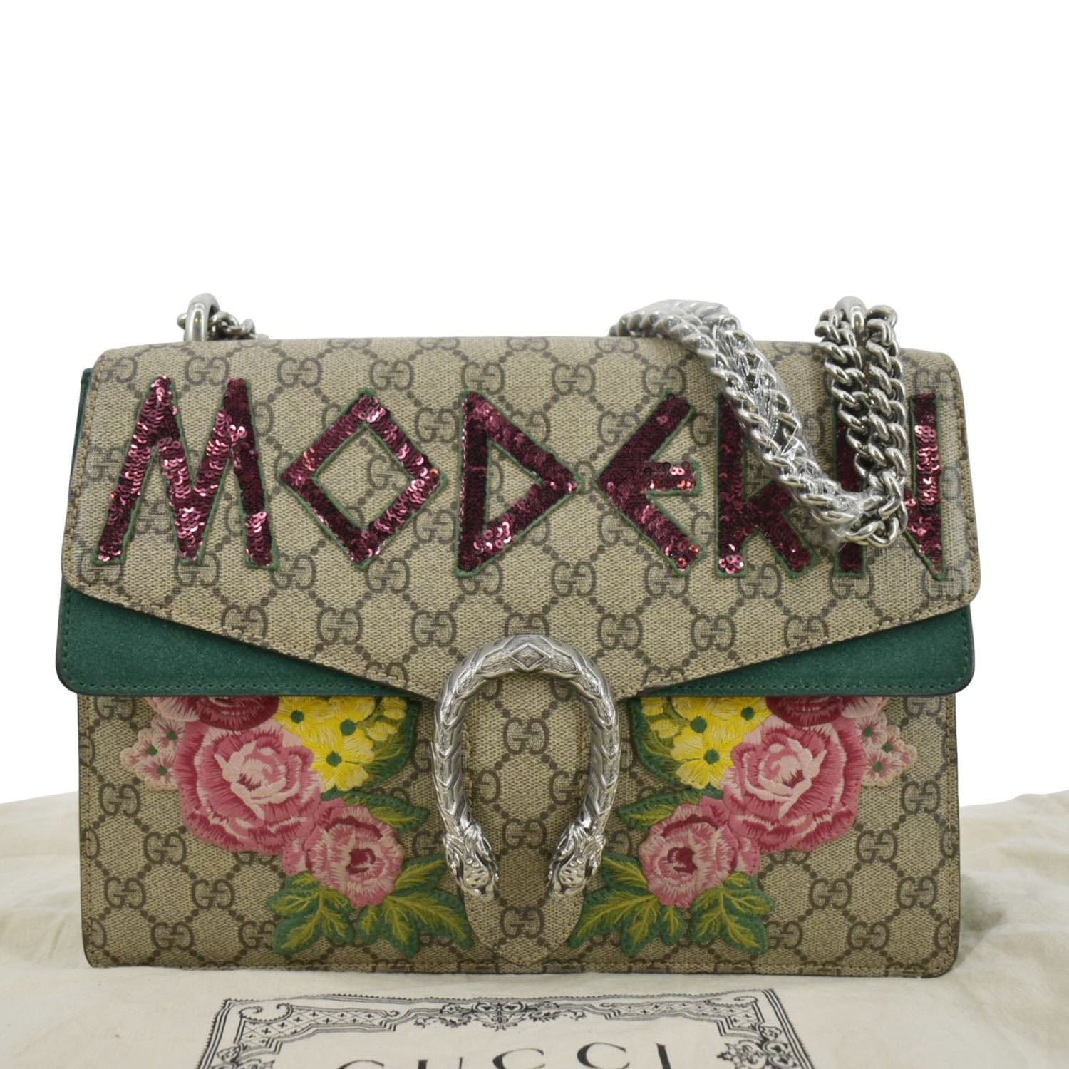 Gucci Modern Dionysus Supreme Shoulder Bag Monogram Beige