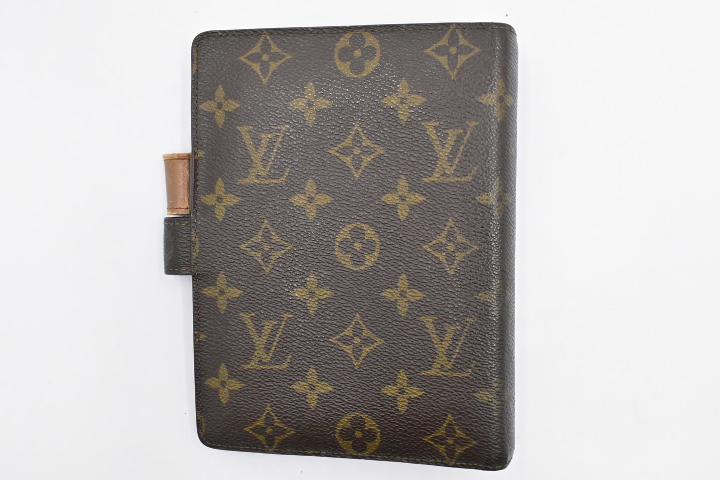 Louis Vuitton Agenda MM Monogram Canvas Handbag Canvas 5