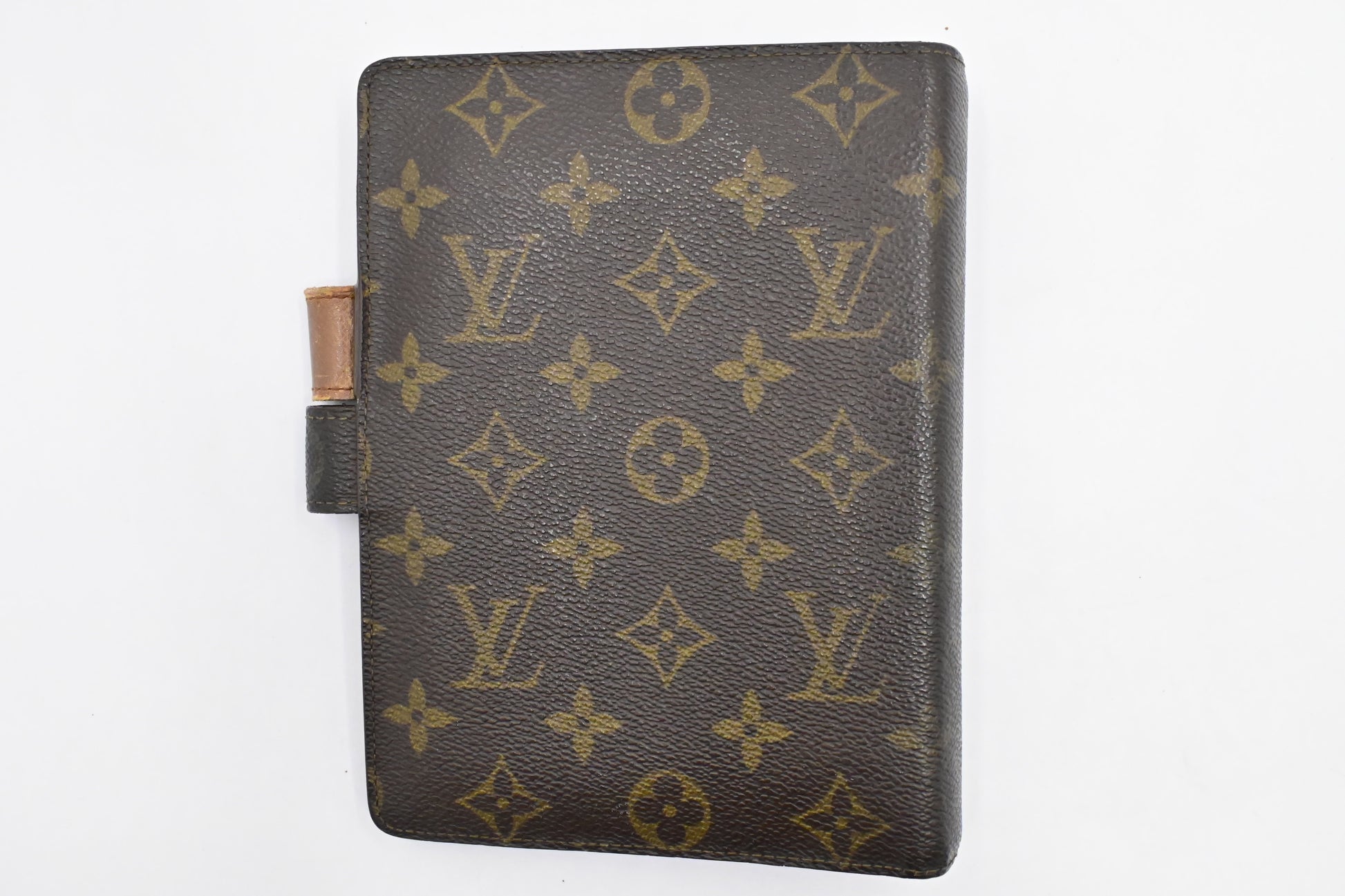 Louis Vuitton Agenda MM Monogram Canvas Handbag Canvas 5