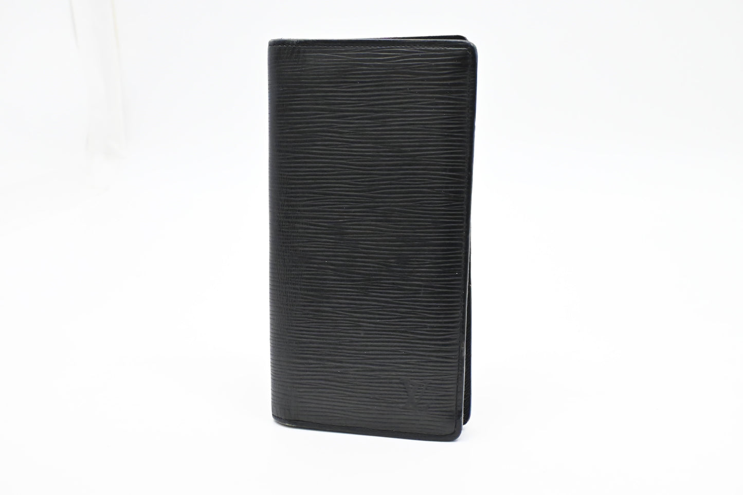 Louis Vuitton Brazza Epi Leather Black Wallet Case