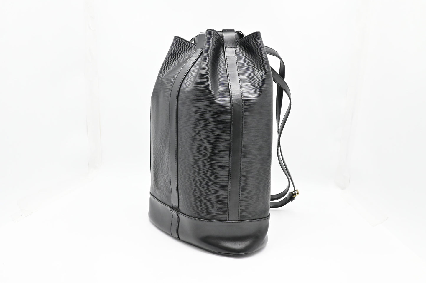 Louis Vuitton Randonnee Black GM Leather Epi Handbag