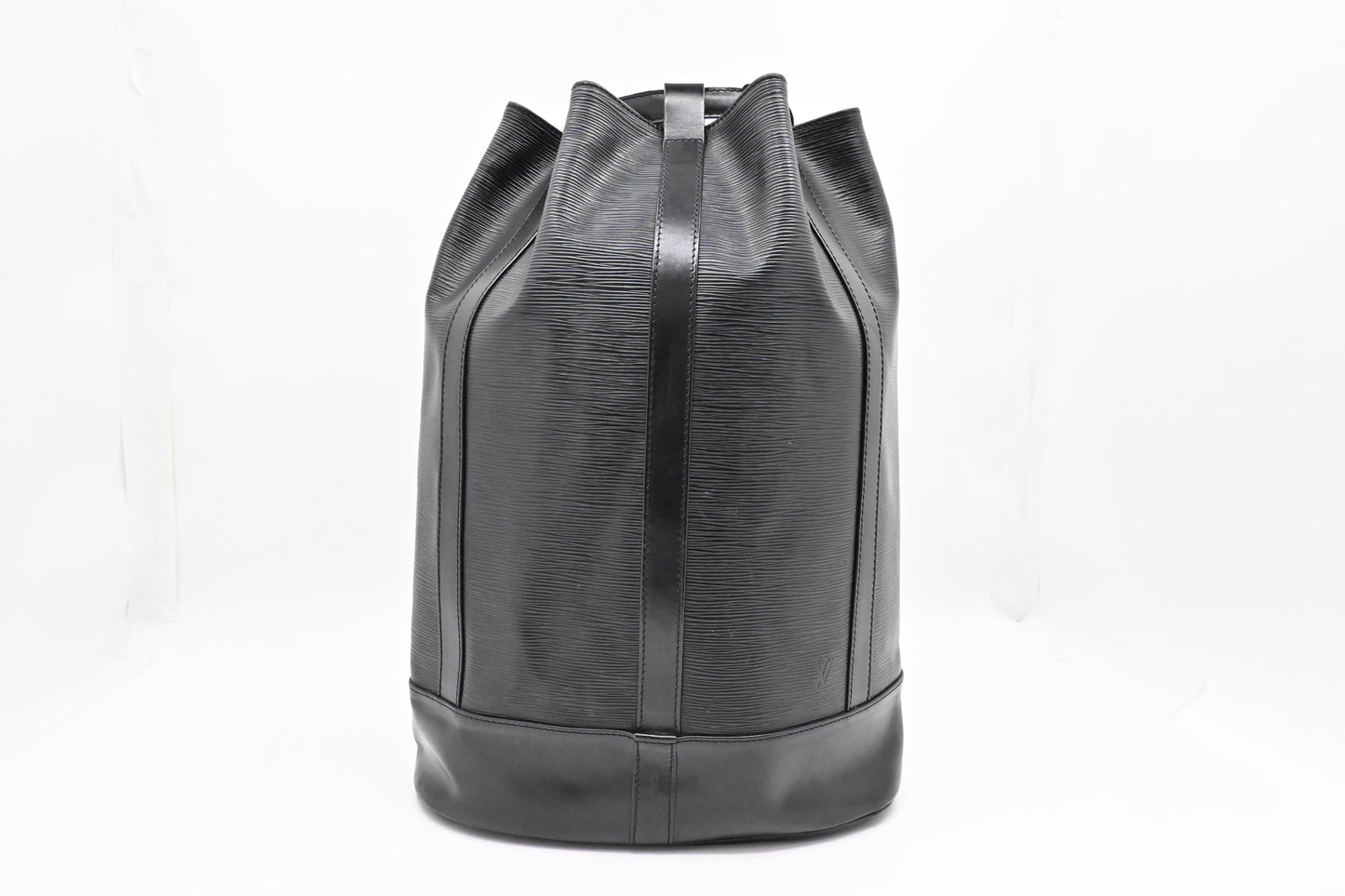 Louis Vuitton Randonnee Black GM Leather Epi Handbag