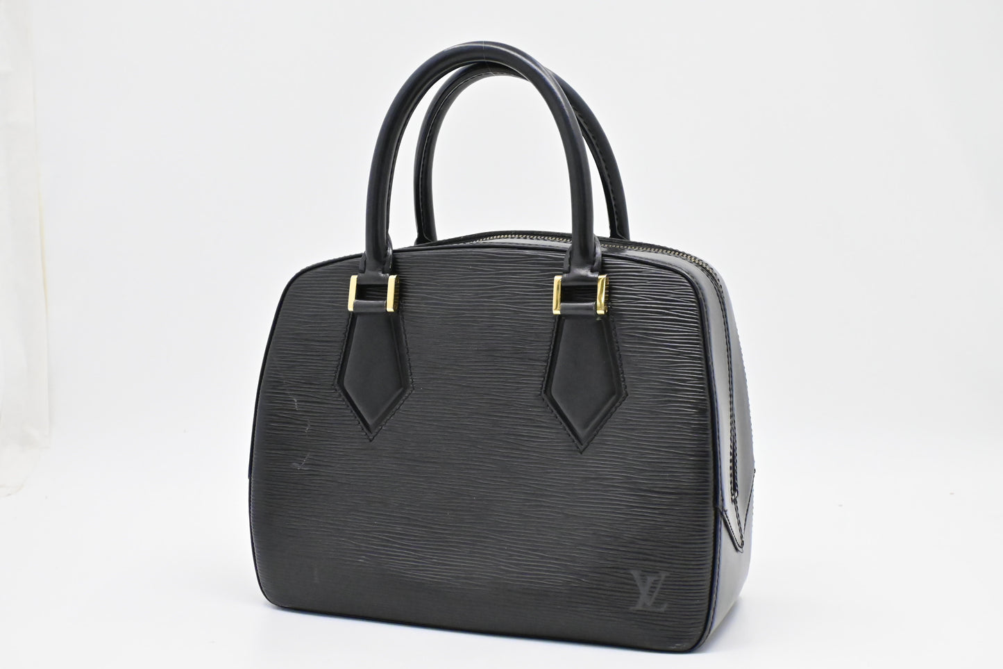 Louis Vuitton Sablon Black Leather Epi Handbag