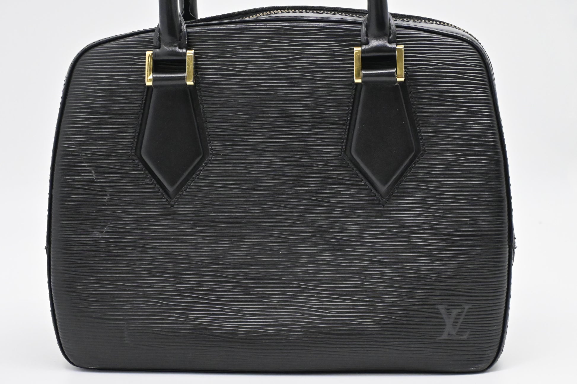 Louis Vuitton Sablon Black Leather Epi Handbag