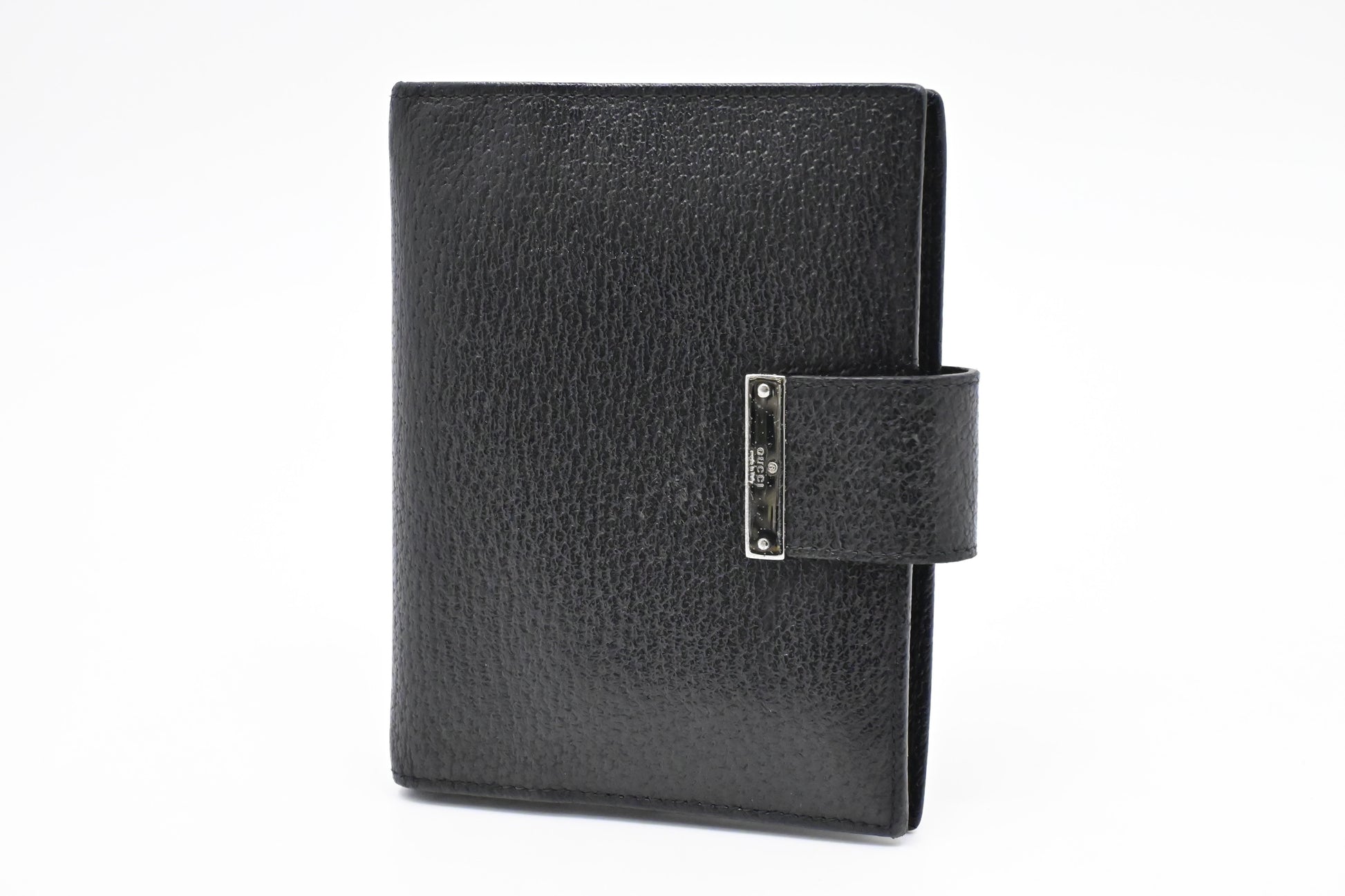 Gucci Agenda Leather Black Travel Bag