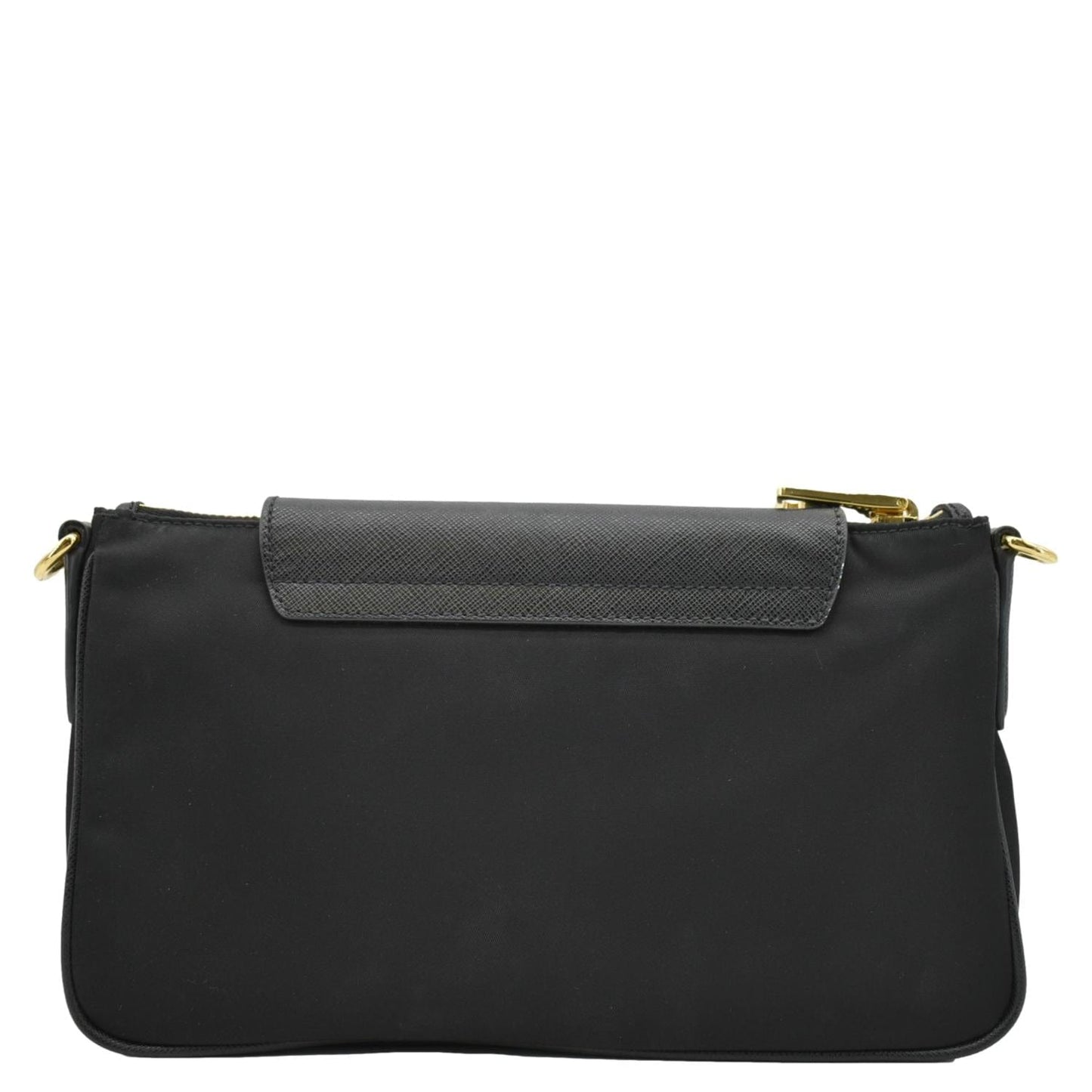 Prada Tessuto Crossbody Bag Saffiano Black Small