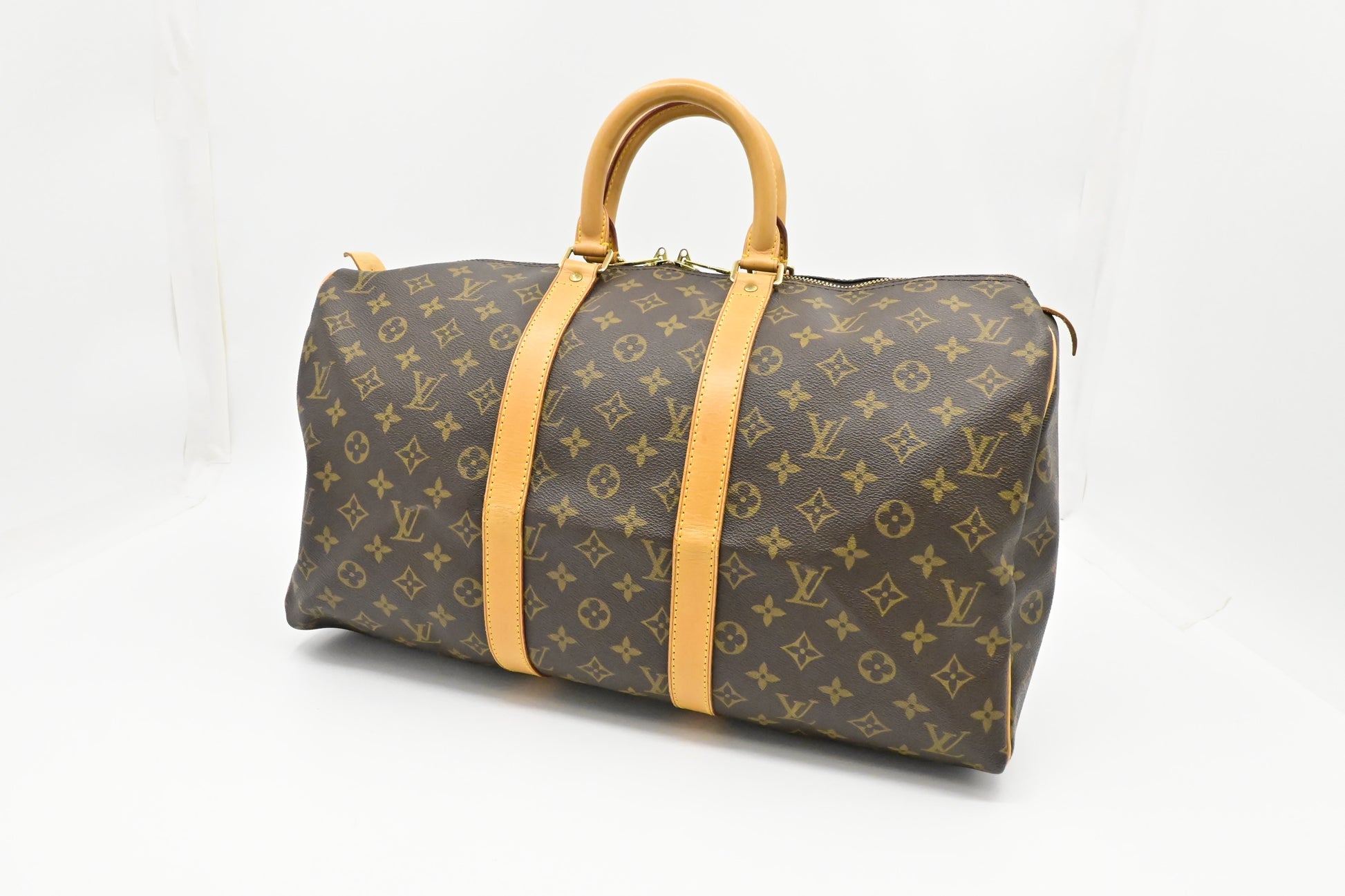 Louis Vuitton Keepall 45 Monogram Canvas Travel Bag Canvas 7