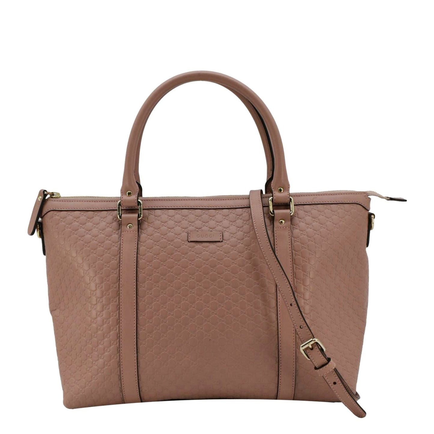 Gucci Microssima Tote Bag Dusty Leather Pink