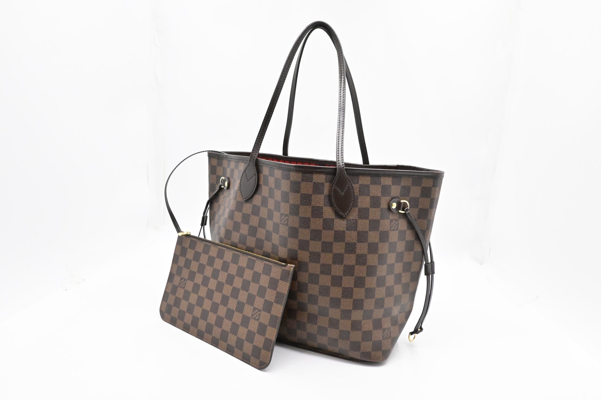 Louis Vuitton Neverfull MM Ebene Damier Canvas Tote Bag 6