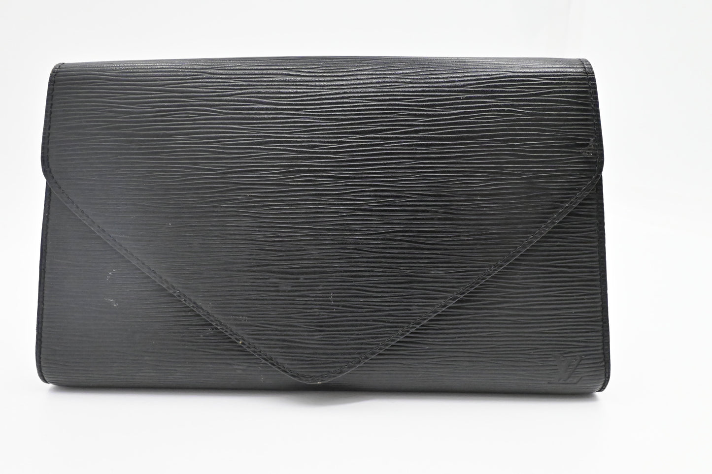 Louis Vuitton Art Deco Epi Leather Black Clutch Bag
