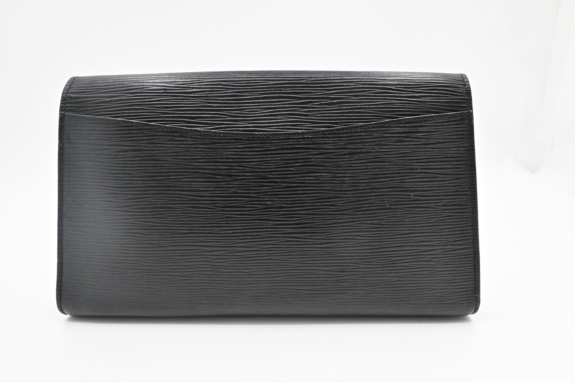 Louis Vuitton Art Deco Epi Leather Black Clutch Bag