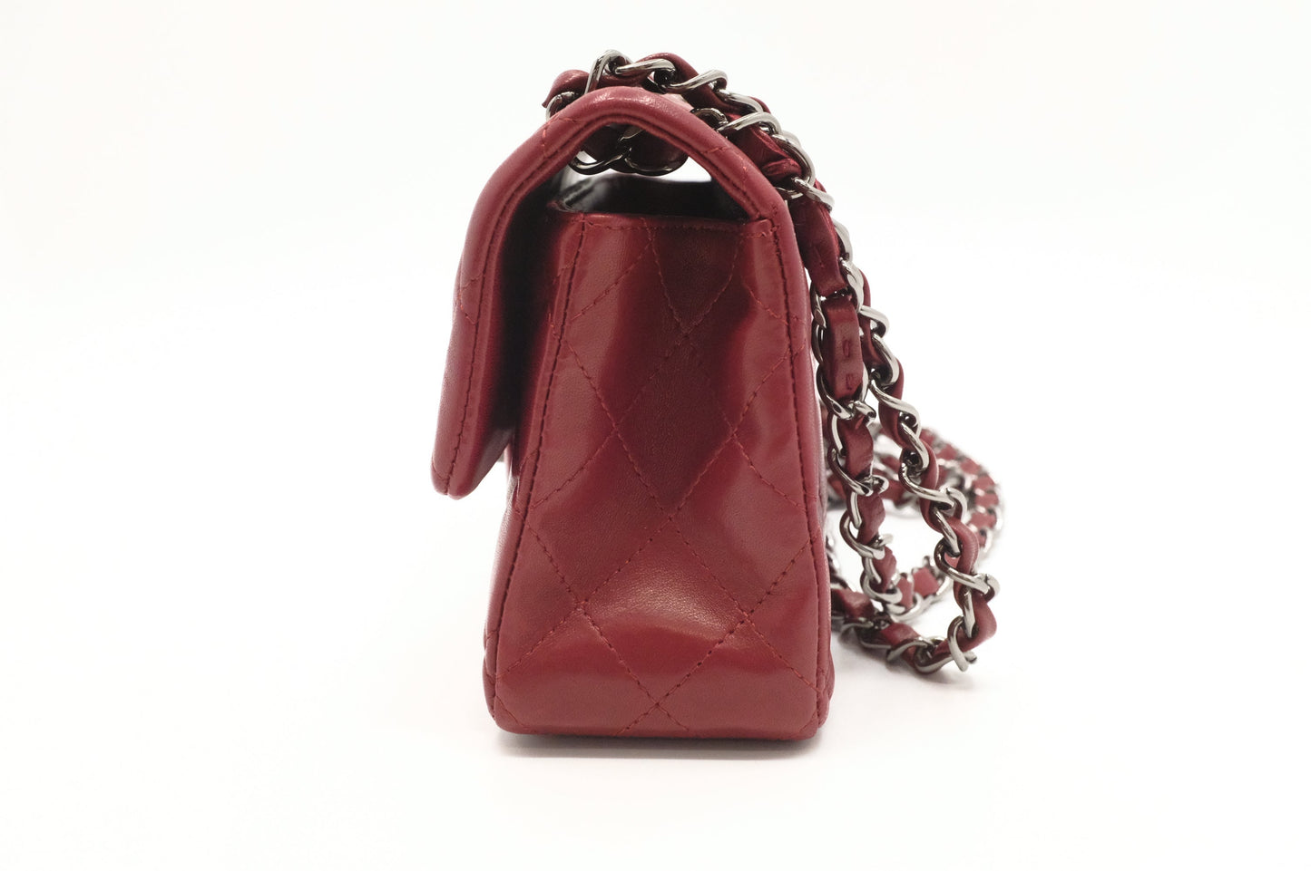 Chanel Flap Red Leather Mini Bag