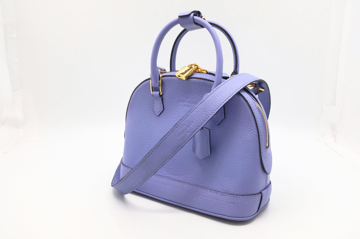 Louis Vuitton Alma BB Purple Leather Handbag