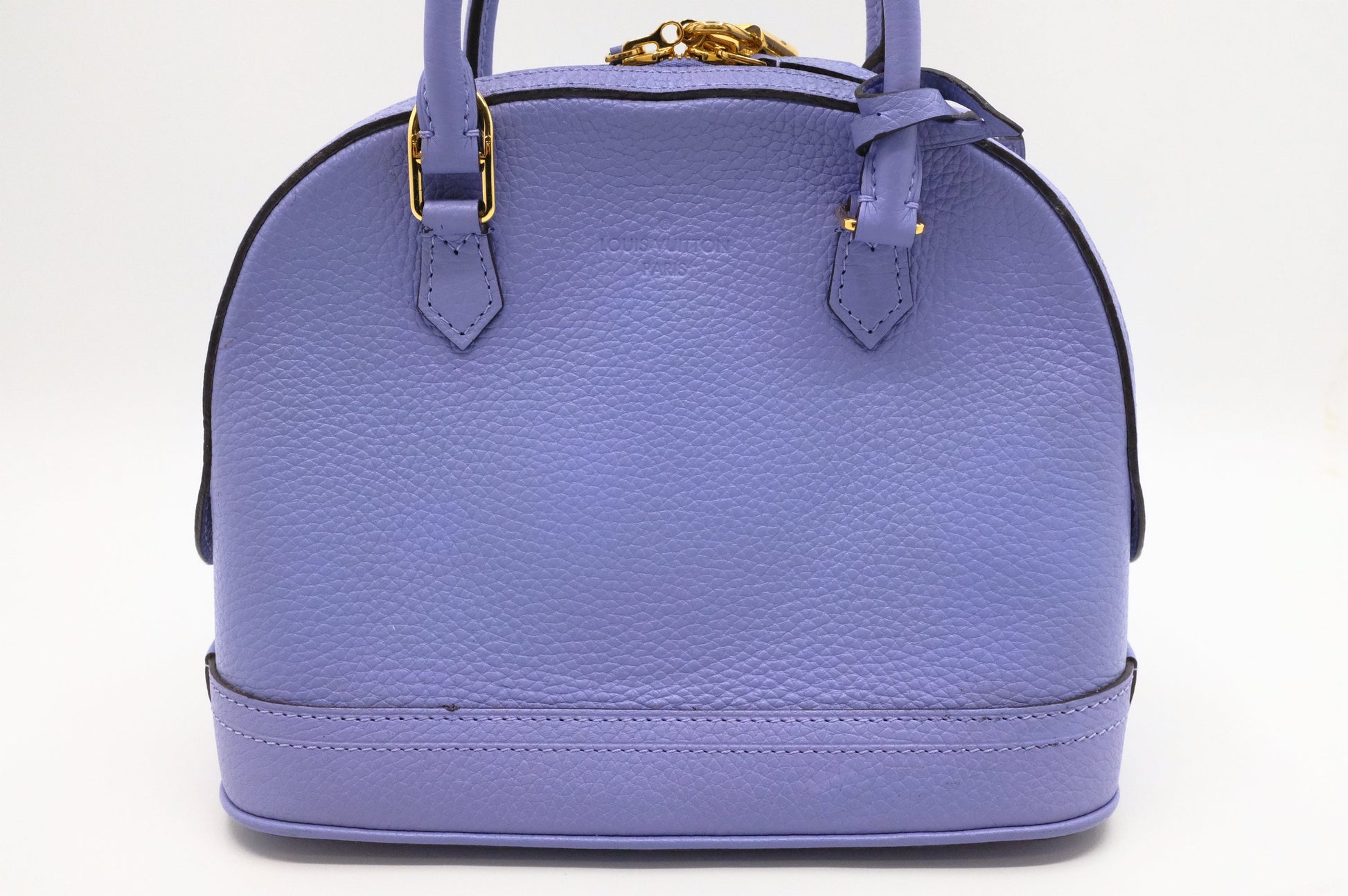 Louis Vuitton Alma BB Purple Leather Handbag