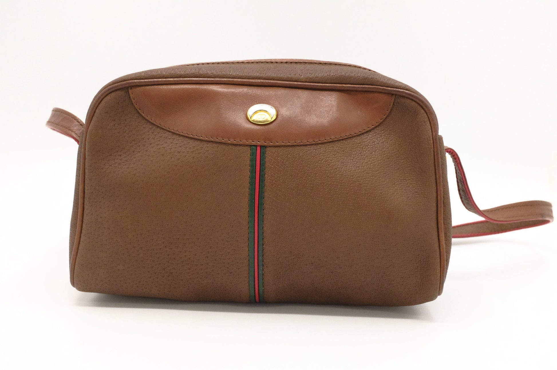 Gucci Brown Leather 1 Crossbody Bag